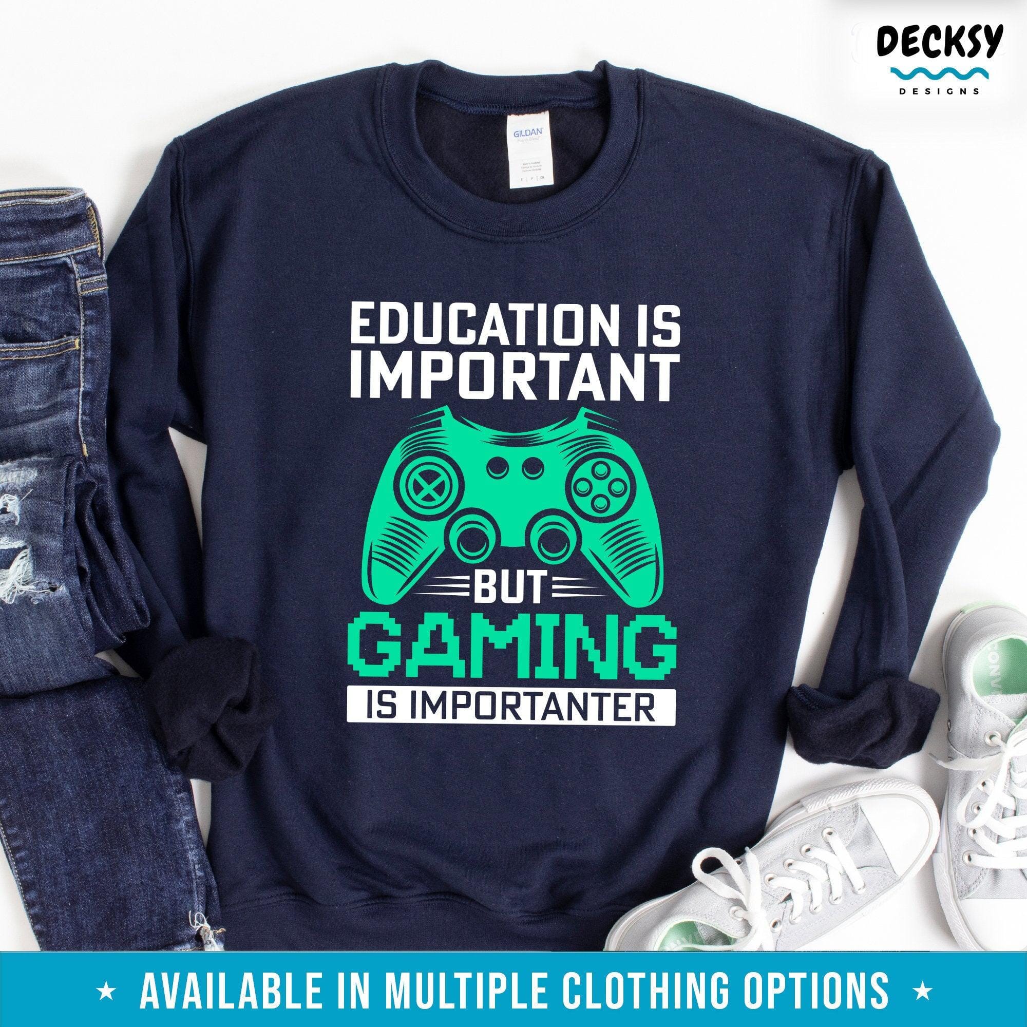 Gaming Shirt, Gamer Gift-Clothing:Gender-Neutral Adult Clothing:Tops & Tees:T-shirts:Graphic Tees-DecksyDesigns