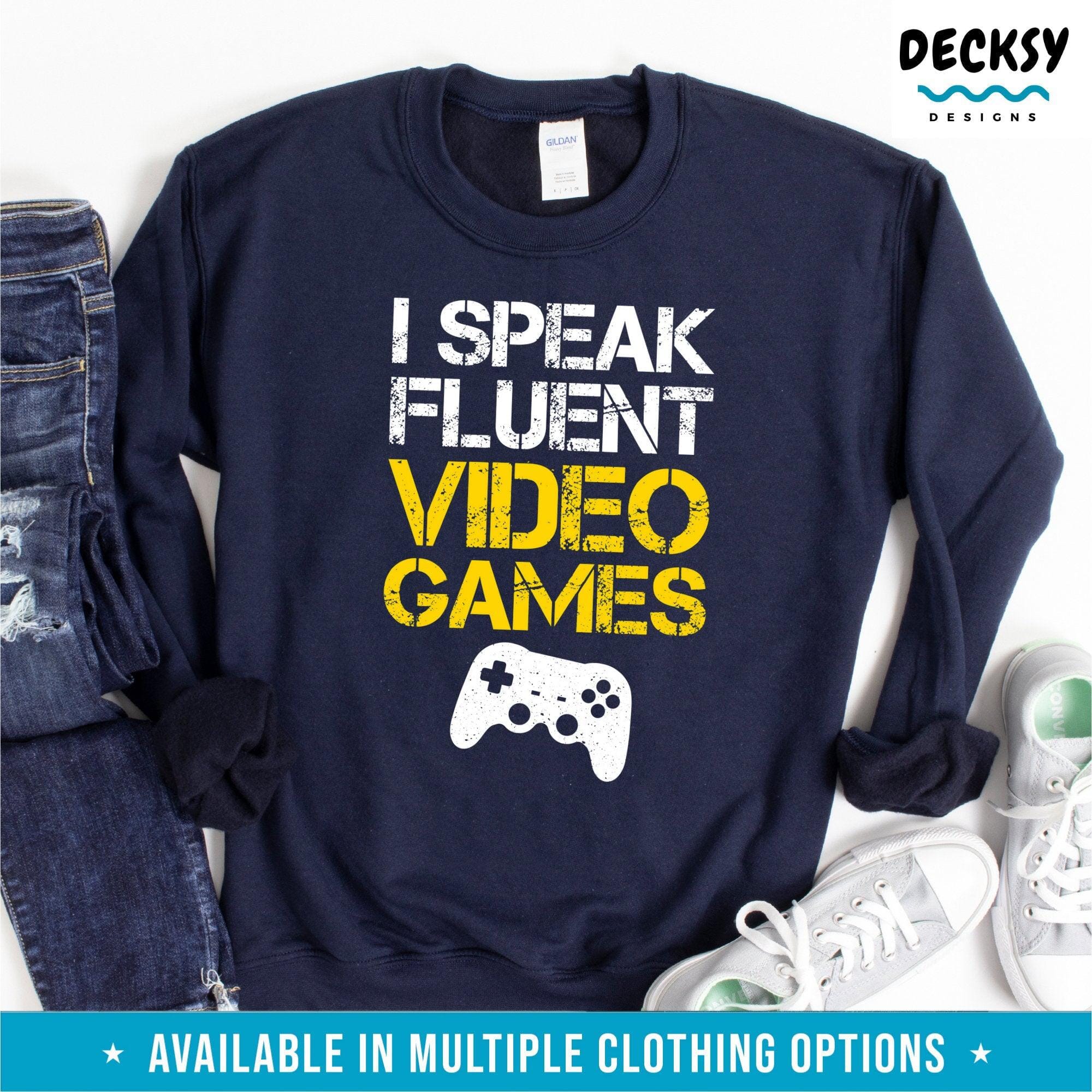 Gaming Shirt, Video Gamer Gift-Clothing:Gender-Neutral Adult Clothing:Tops & Tees:T-shirts:Graphic Tees-DecksyDesigns
