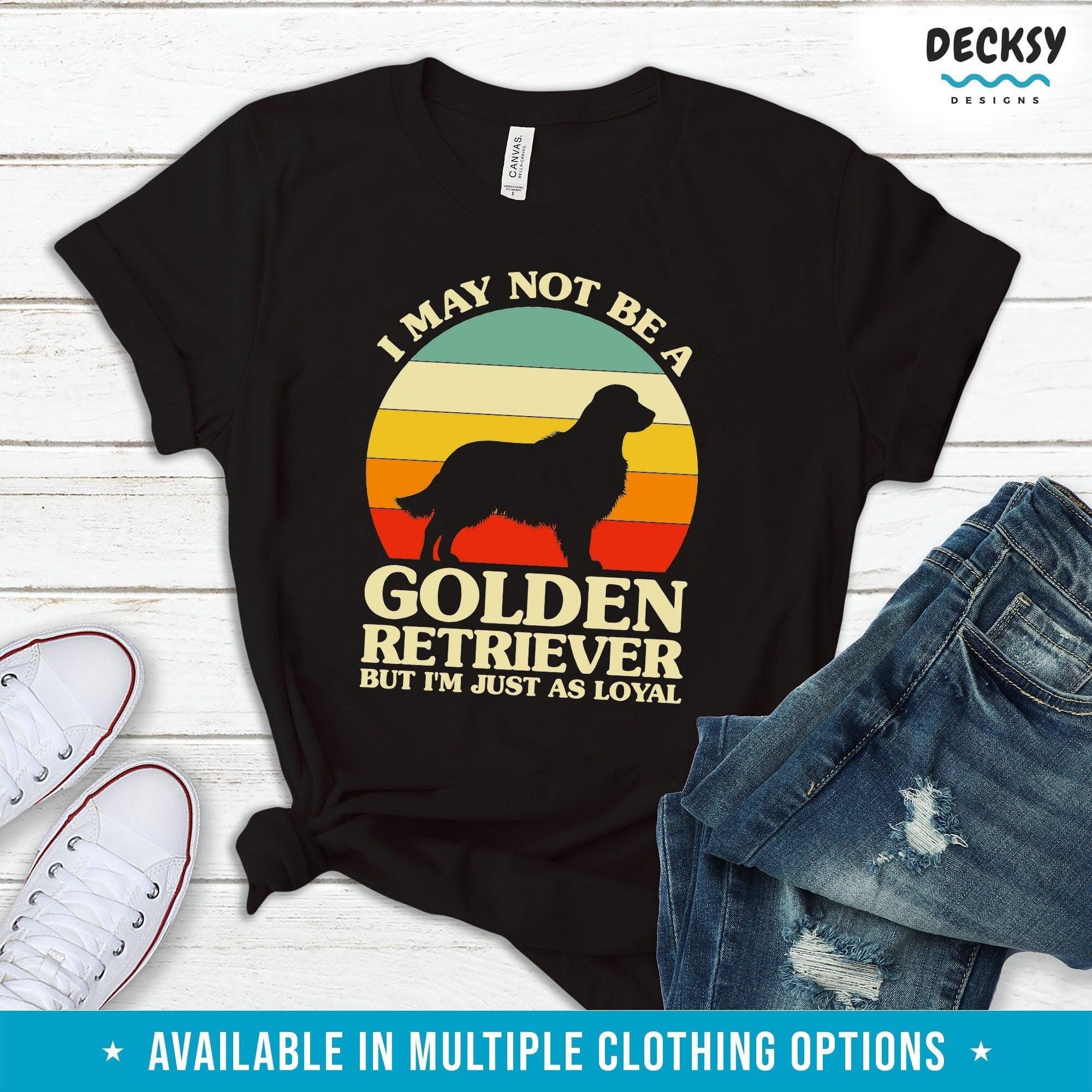 Golden Retriever Dog Shirt, Gift For Dog Mom and Dad-Clothing:Gender-Neutral Adult Clothing:Tops & Tees:T-shirts:Graphic Tees-DecksyDesigns