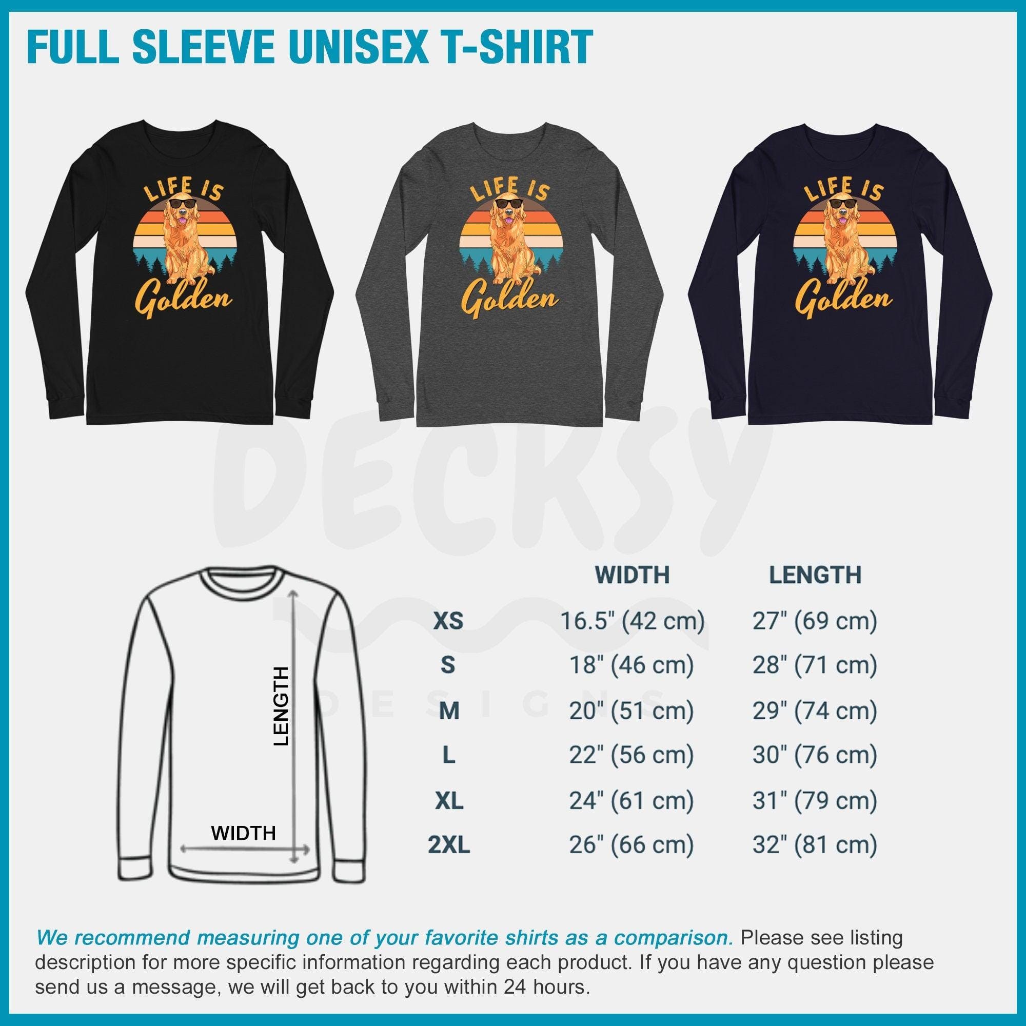 Golden Retriever Shirt, Gift for Golden Retriever Dog Lover-Clothing:Gender-Neutral Adult Clothing:Tops & Tees:T-shirts:Graphic Tees-DecksyDesigns