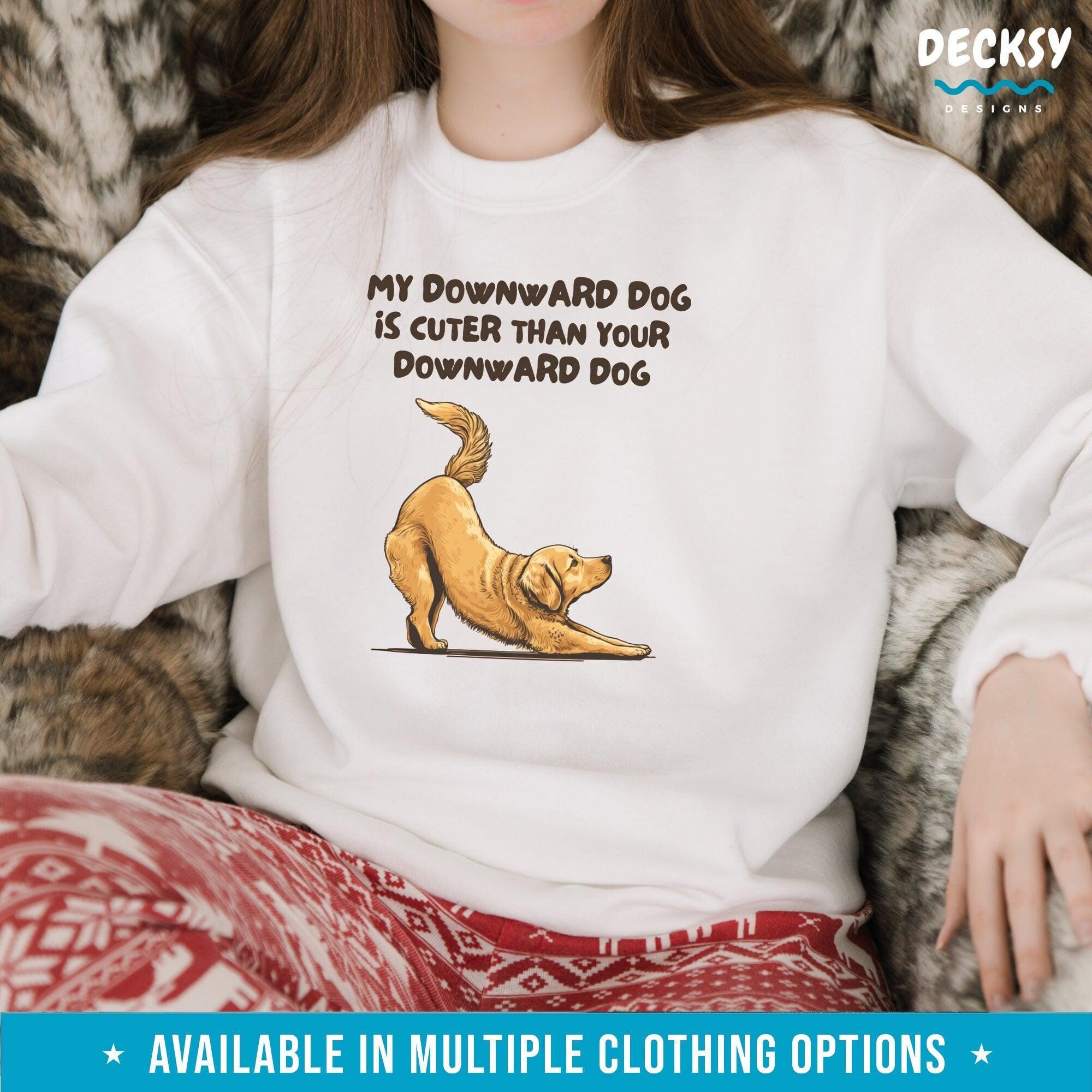 Golden Retriever Shirt, Gift For Yoga Lover-Clothing:Gender-Neutral Adult Clothing:Tops & Tees:T-shirts:Graphic Tees-DecksyDesigns