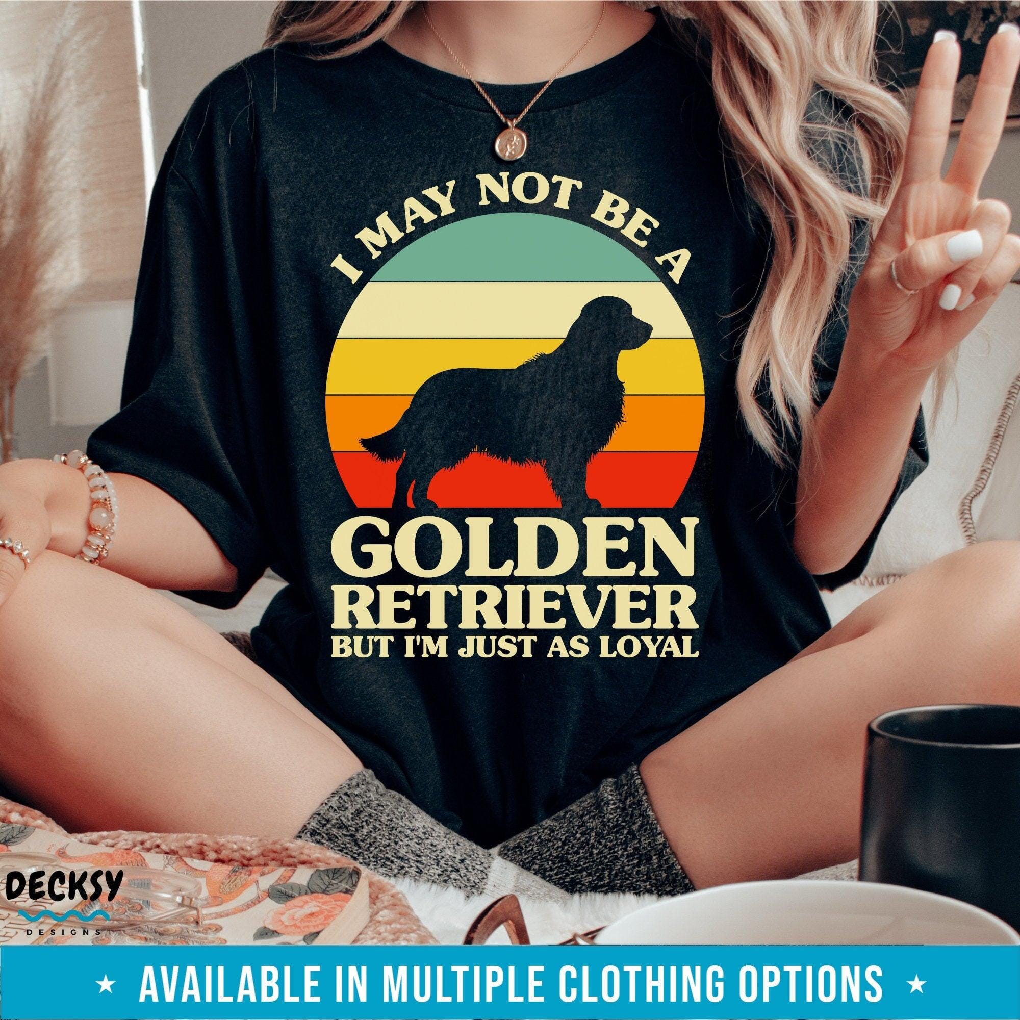 Golden Retriever Sweatshirt, Dog Lover Gift-Clothing:Gender-Neutral Adult Clothing:Tops & Tees:T-shirts:Graphic Tees-DecksyDesigns