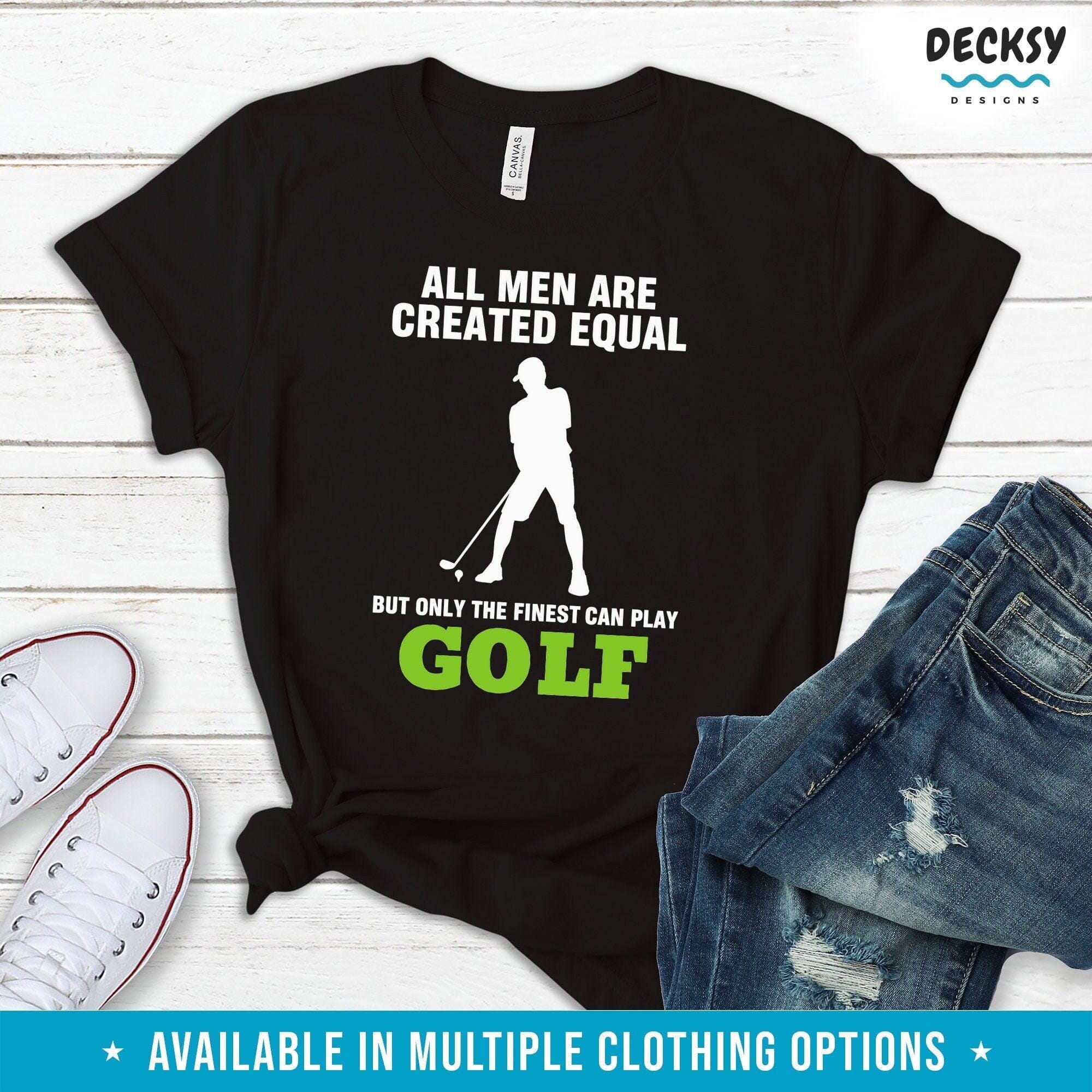 Golf Dad Shirt, Golf Husband Gift-Clothing:Gender-Neutral Adult Clothing:Tops & Tees:T-shirts:Graphic Tees-DecksyDesigns