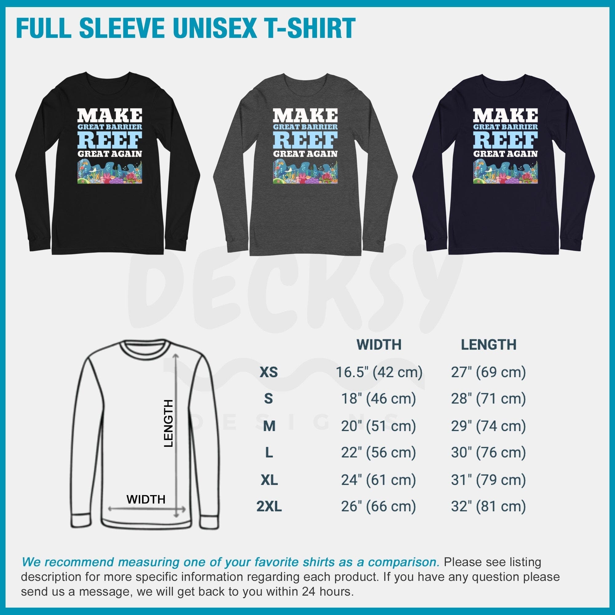 Great Barrier Reef Australia Shirt, Nature Lover Gift-Clothing:Gender-Neutral Adult Clothing:Tops & Tees:T-shirts:Graphic Tees-DecksyDesigns