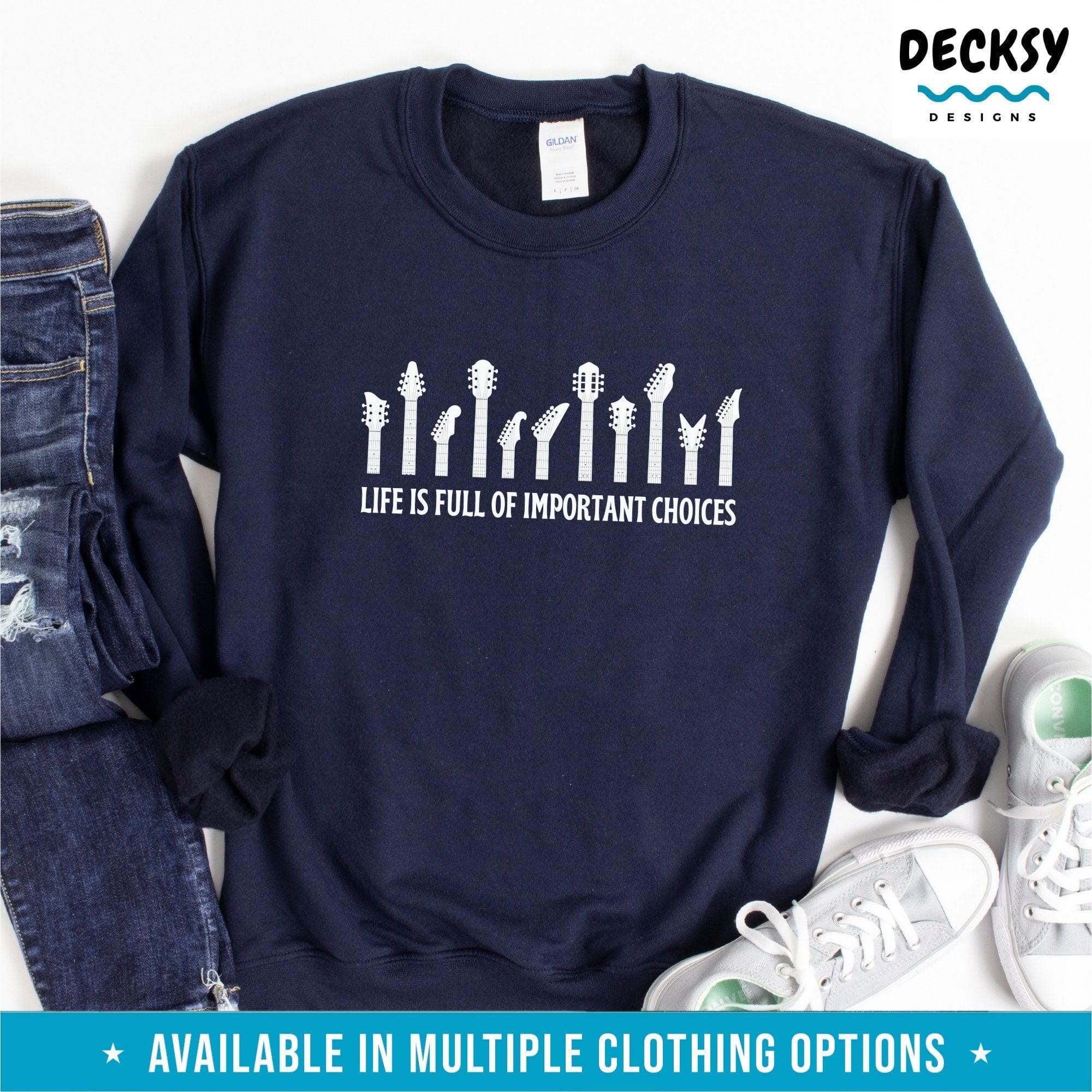 Guitar Player Shirt, Gift For Guitarist-Clothing:Gender-Neutral Adult Clothing:Tops & Tees:T-shirts:Graphic Tees-DecksyDesigns