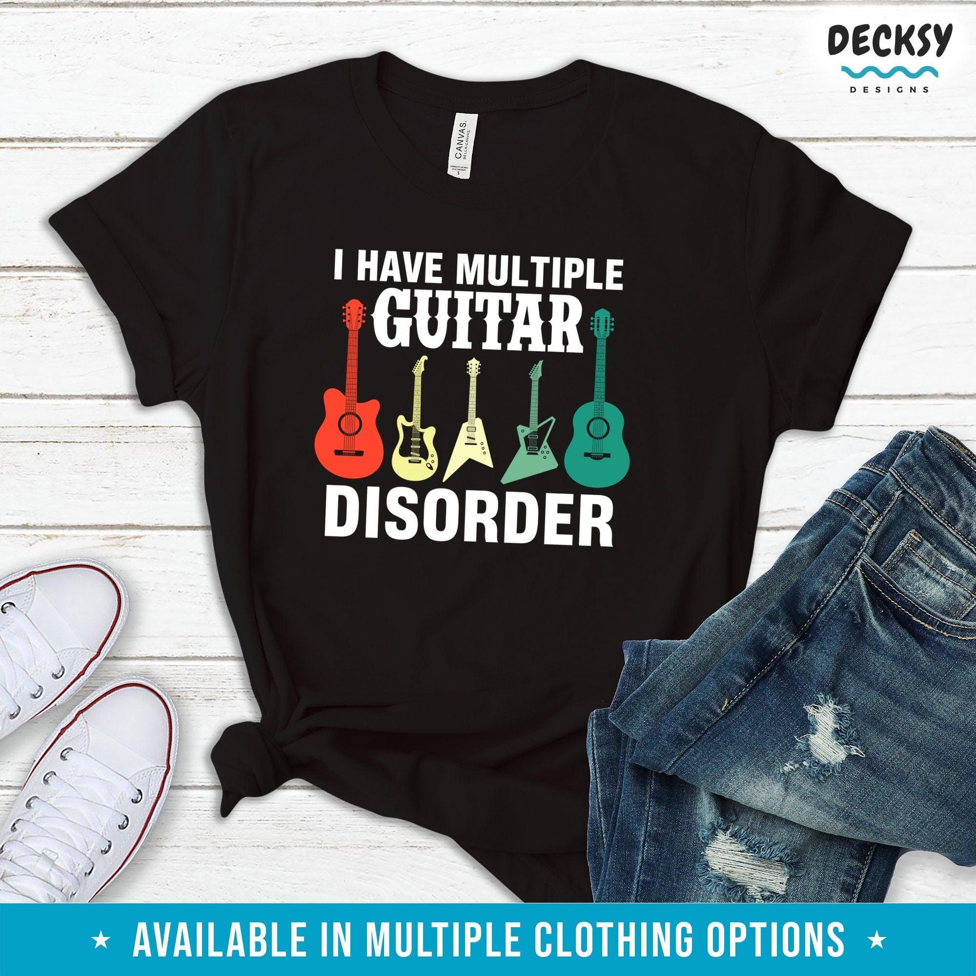 Guitar Player Shirt, Gift for Musician-Clothing:Gender-Neutral Adult Clothing:Tops & Tees:T-shirts:Graphic Tees-DecksyDesigns