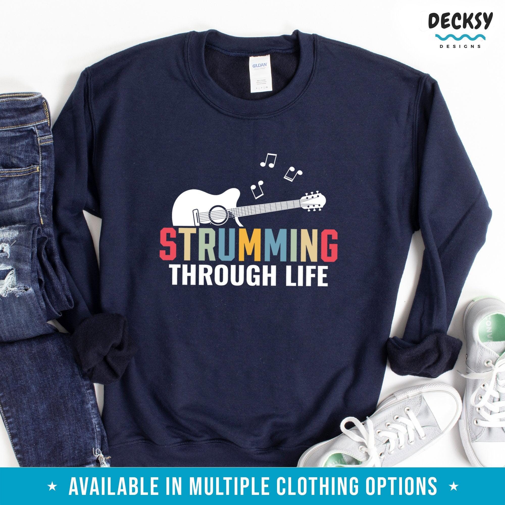 Guitarist T-shirt, Guitar Teacher Gift-Clothing:Gender-Neutral Adult Clothing:Tops & Tees:T-shirts:Graphic Tees-DecksyDesigns