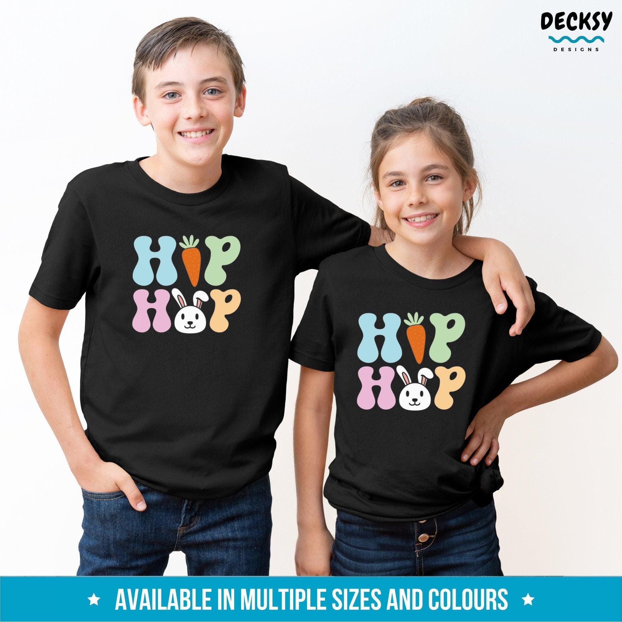 Hip Hop Bunny Easter Tshirt, Rabbit Lover Gift-Clothing:Gender-Neutral Adult Clothing:Tops & Tees:T-shirts:Graphic Tees-DecksyDesigns
