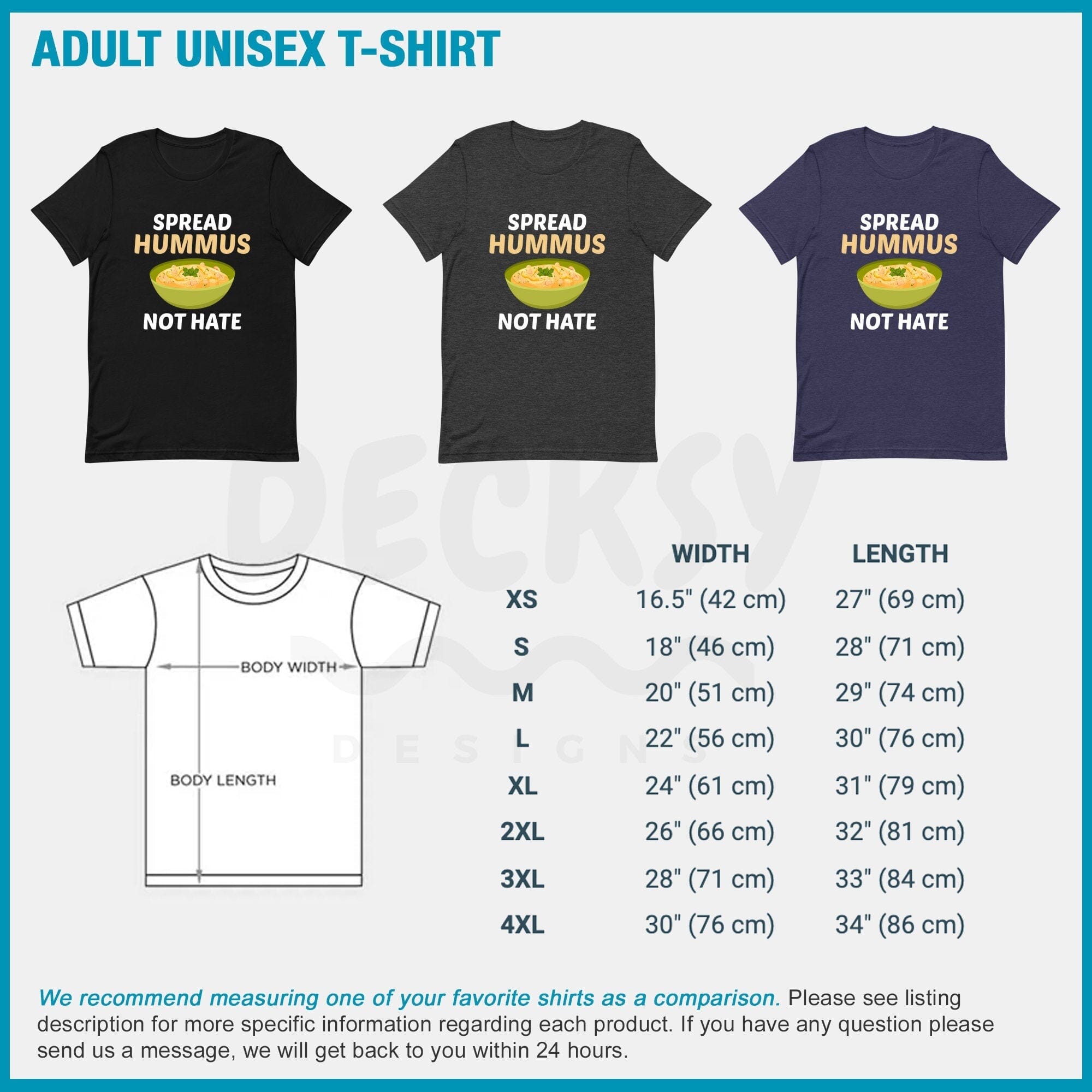 Hummus Shirt, Lebanese Food Lover Gift-Clothing:Gender-Neutral Adult Clothing:Tops & Tees:T-shirts:Graphic Tees-DecksyDesigns