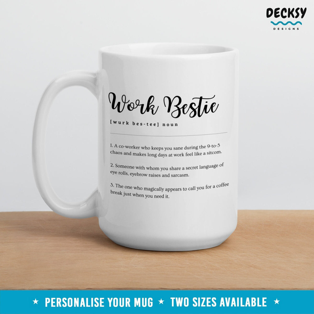 Coworker Friend Mug, Gift For Work Friend, Coworker Birthday Gift, Work Bestie Mug, Gift For Best Friend Colleague, Best Coworker Ever Mug Mugs by DecksyDesigns