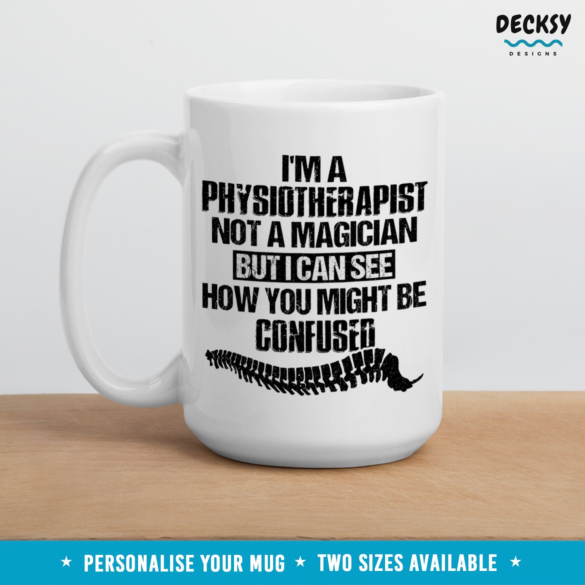 Physiotherapist Mug, Physiotherapy Gifts, Custom Physical Therapist Mug, Physio Gift, Funny Therapy Gift, Personalised Thank You Gift For PT Mugs by DecksyDesigns
