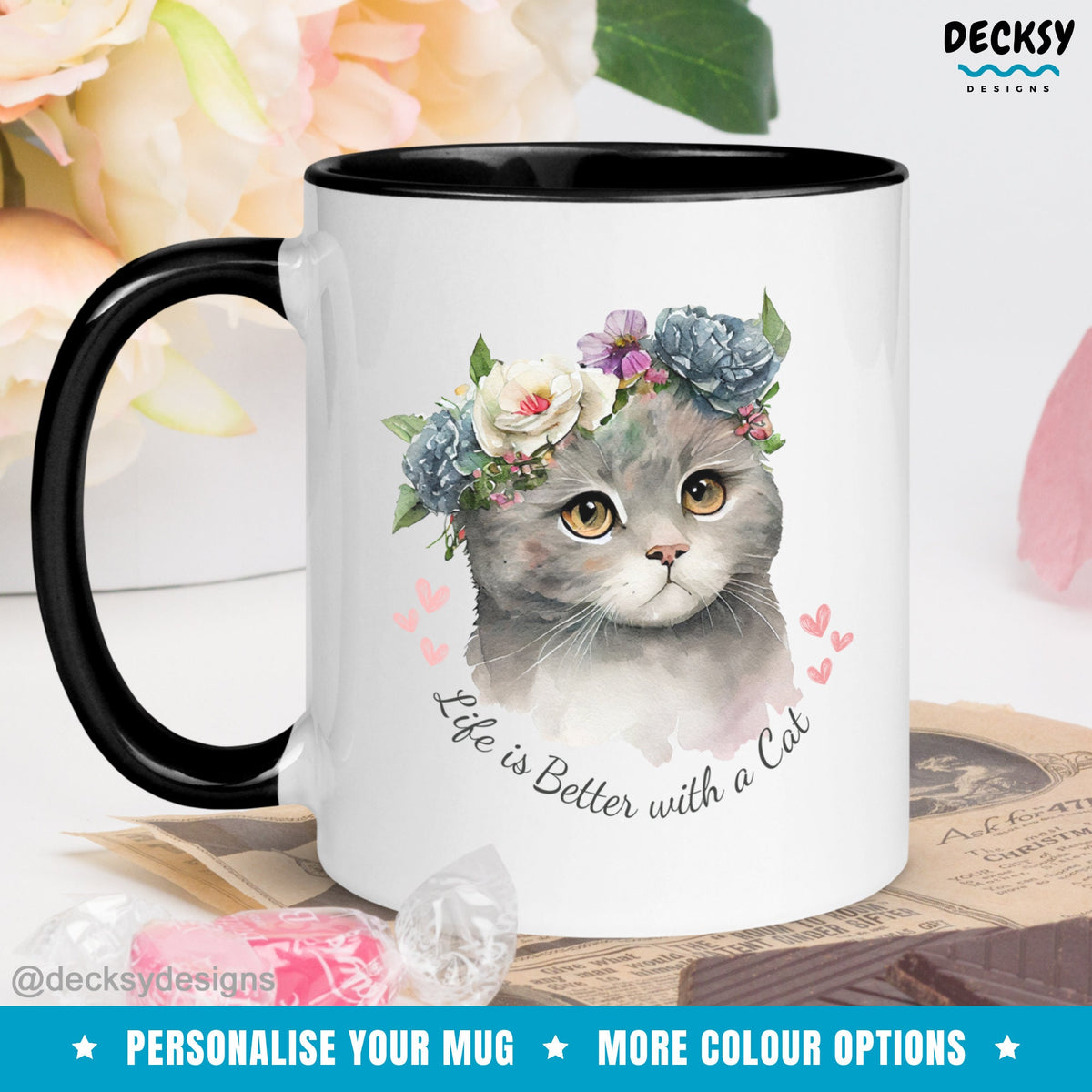 Custom Cat Mug, Cat Owner Gift, Gift For Cat Mom, Gift For Neighbour, Cute Cat Coffee Mug, Cat Parents Gift, Gift For Cat Dad, Novelty Mugs Mugs by DecksyDesigns