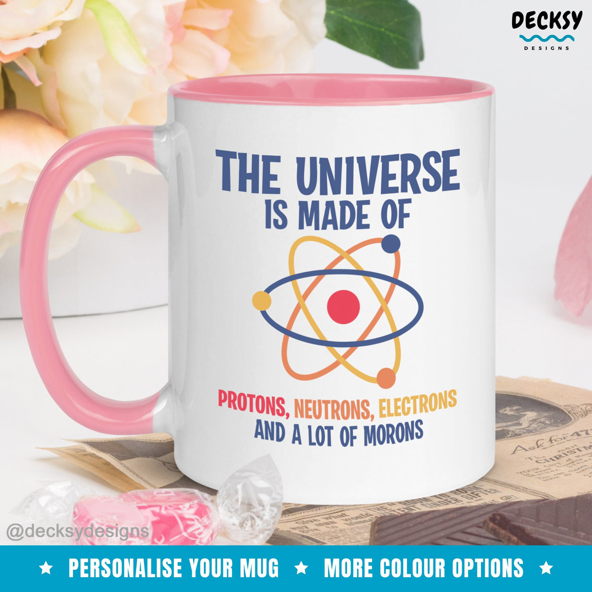 Sarcastic Coffee Mug, Science Gift, Particle Physics Mug, Funny Science Student Gift, Sassy Introvert Mug, Sarcasm Mug, Physics Teacher Mug Mugs by DecksyDesigns