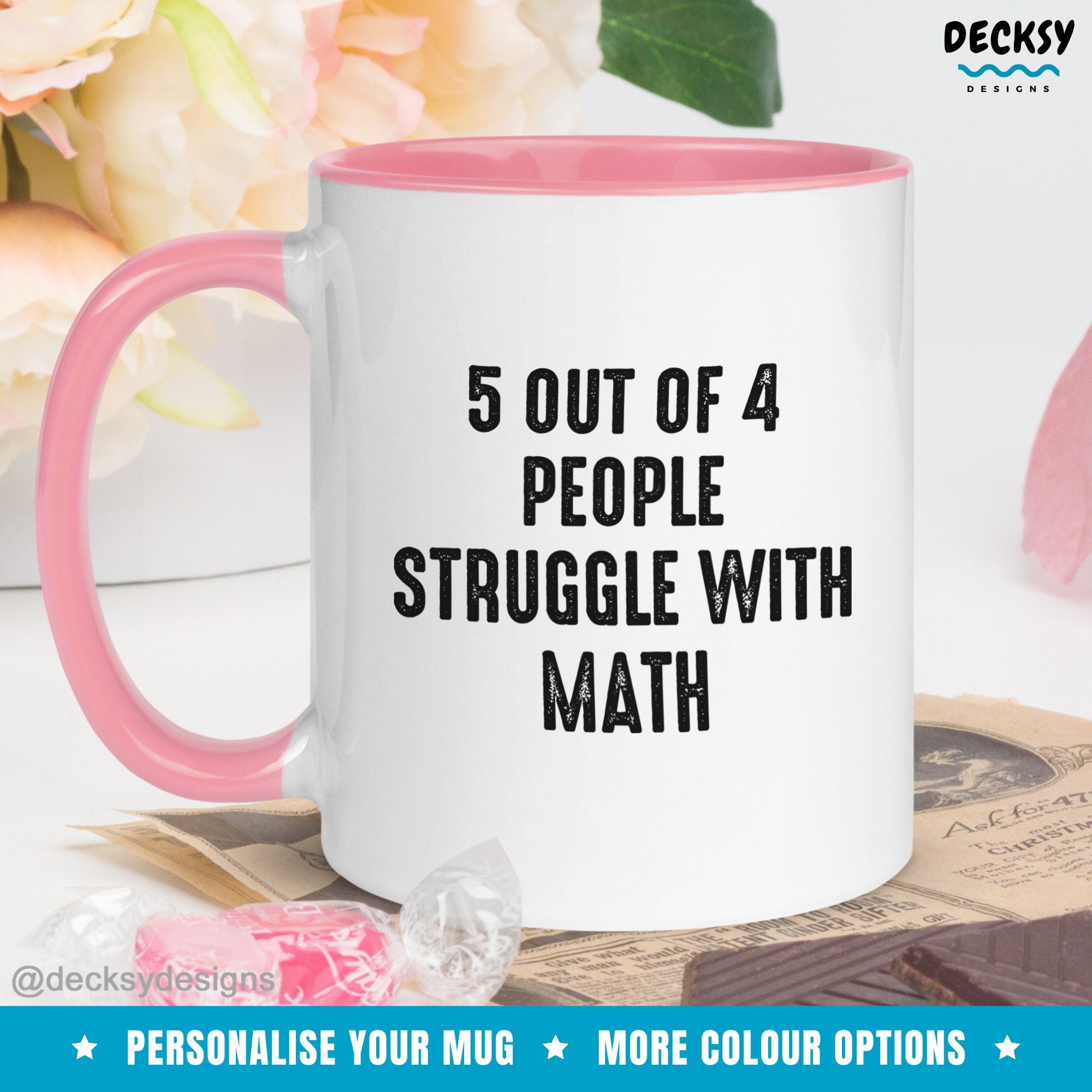 Math Pun Mug, Math Joke Mug, Mathematics Mug, Mathematician Gift, Funny Math Student Gift, Personalised Math Teacher Gift, Custom Coffee Mug Mugs by DecksyDesigns