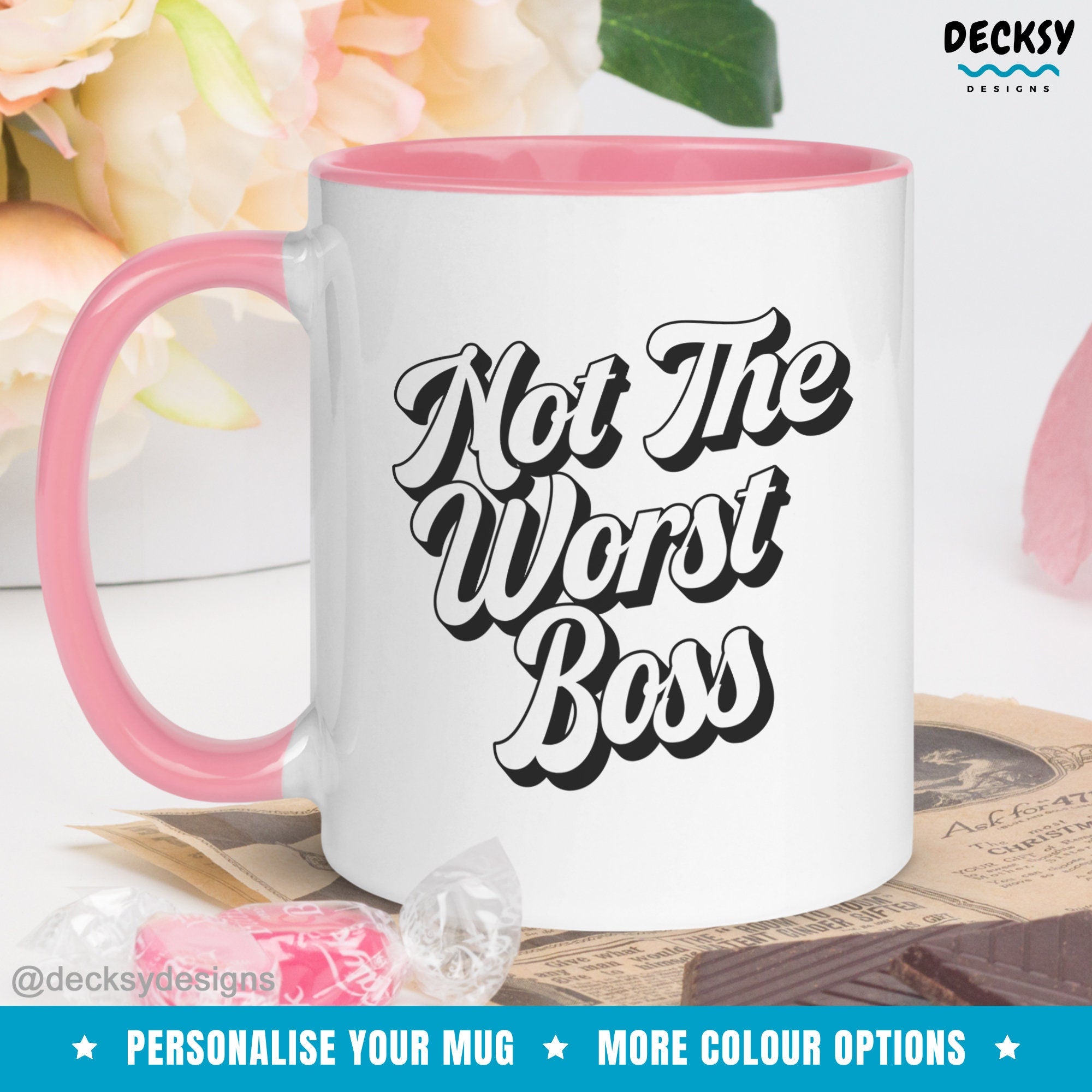 Funny Boss Mug, Personalised Gift For Supervisor, Team Leader Mug, Corporate Gifts, Gift For Coworker, Funny Office Cup, Boss Gift For Women Mugs by DecksyDesigns