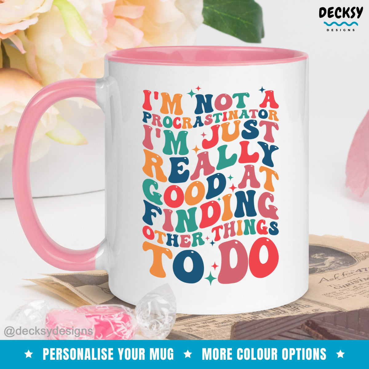 Procrastinator Mug, Funny Sarcastic Mug, Procrastinate Gift For Him Or Her, Procrastination Mug, Sassy Gift For Coworker, Lazy Friend Gift Mugs by DecksyDesigns