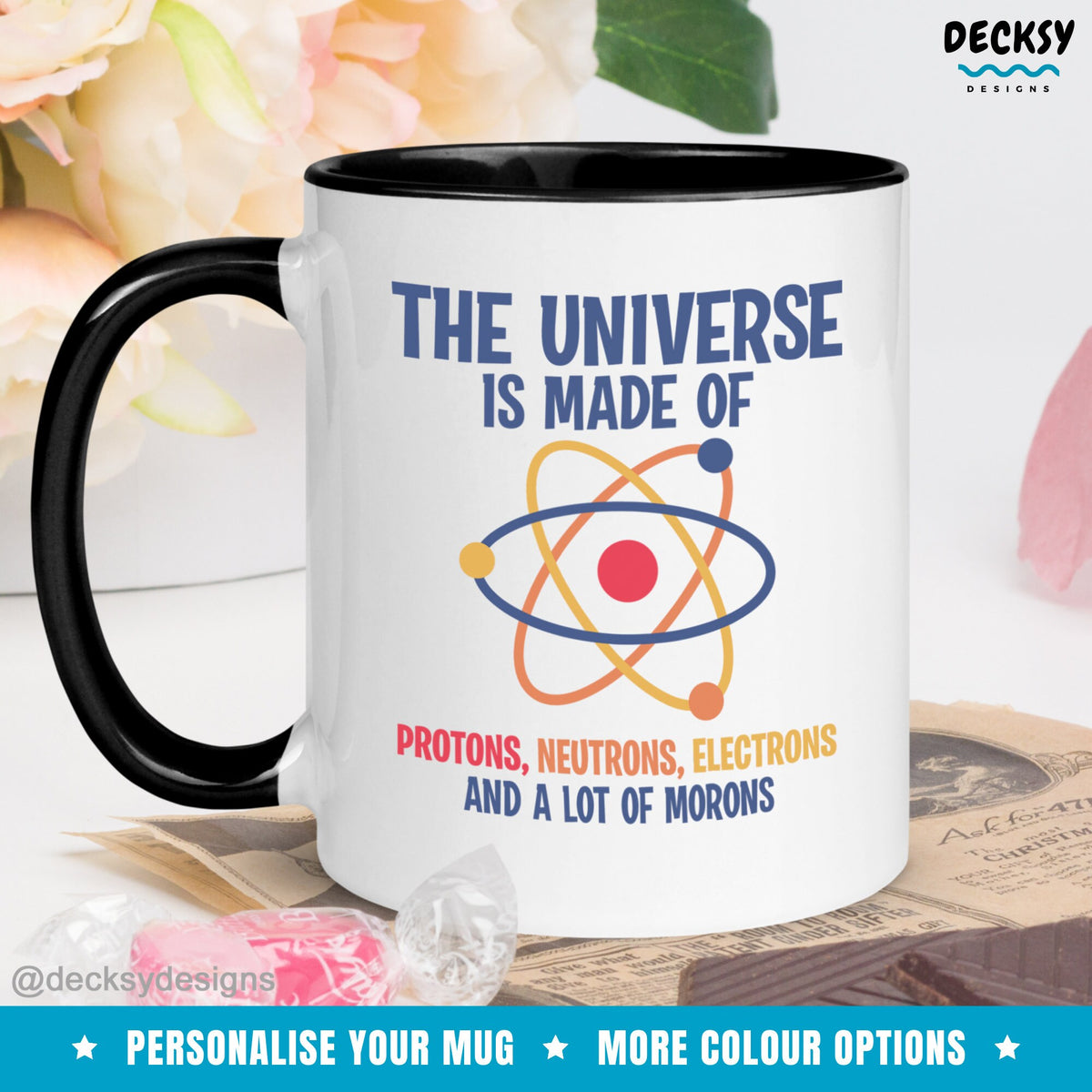 Sarcastic Coffee Mug, Science Gift, Particle Physics Mug, Funny Science Student Gift, Sassy Introvert Mug, Sarcasm Mug, Physics Teacher Mug Mugs by DecksyDesigns