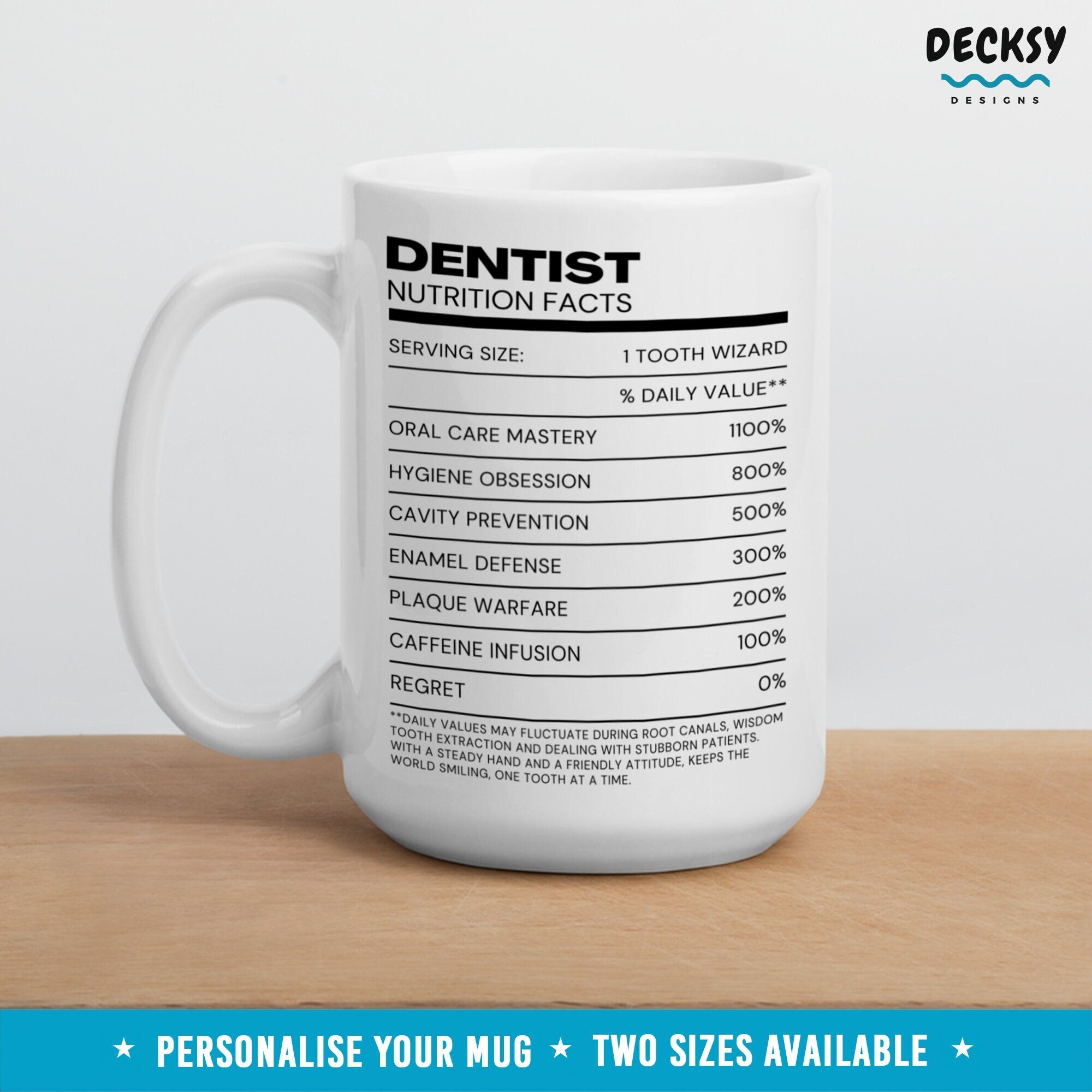 Gift For Dentist, Custom Dentist Mug, Personalised Dentist Gift, Dentist Graduation Student, Dental Hygienist Mug, Funny Dentist Office Mug Mugs by DecksyDesigns