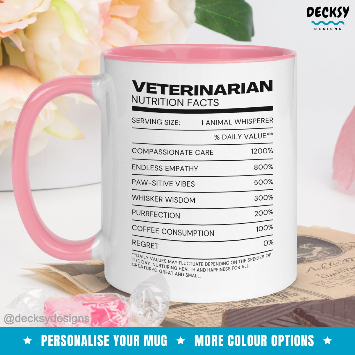 Veterinarian Mug, Funny Vet Gift, Personalised Vet Mug, Veterinary Doctor Gift, Custom Vet Tech Student Gifts, Vet Nurse Appreciation Mug Mugs by DecksyDesigns