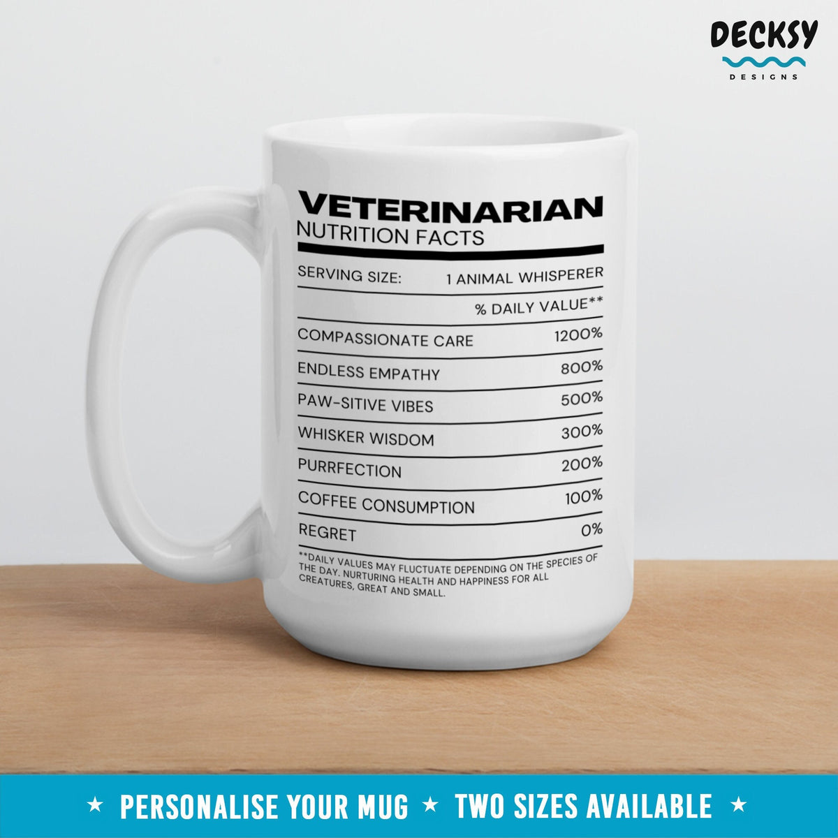 Veterinarian Mug, Funny Vet Gift, Personalised Vet Mug, Veterinary Doctor Gift, Custom Vet Tech Student Gifts, Vet Nurse Appreciation Mug Mugs by DecksyDesigns