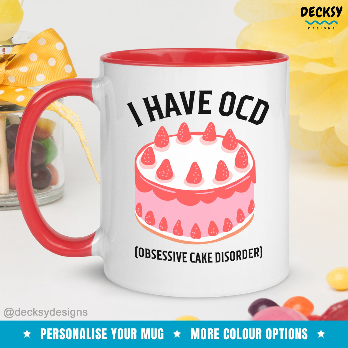 Baking Mug, Custom Cake Lover Gift For Baker, Gift For Mum, Baking Grandma Gift, Cupcake Coffee Mug, Baking Gifts For Her, Bakery Owner Gift Mugs by DecksyDesigns