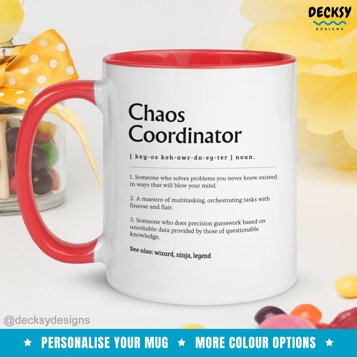 Gift For Coworker, Funny Mug For Boss, Office Admin Mug, Personalized Coordinator Gift, Custom Name Mug, Gift For Secretary, Supervisor Gift Mugs by DecksyDesigns