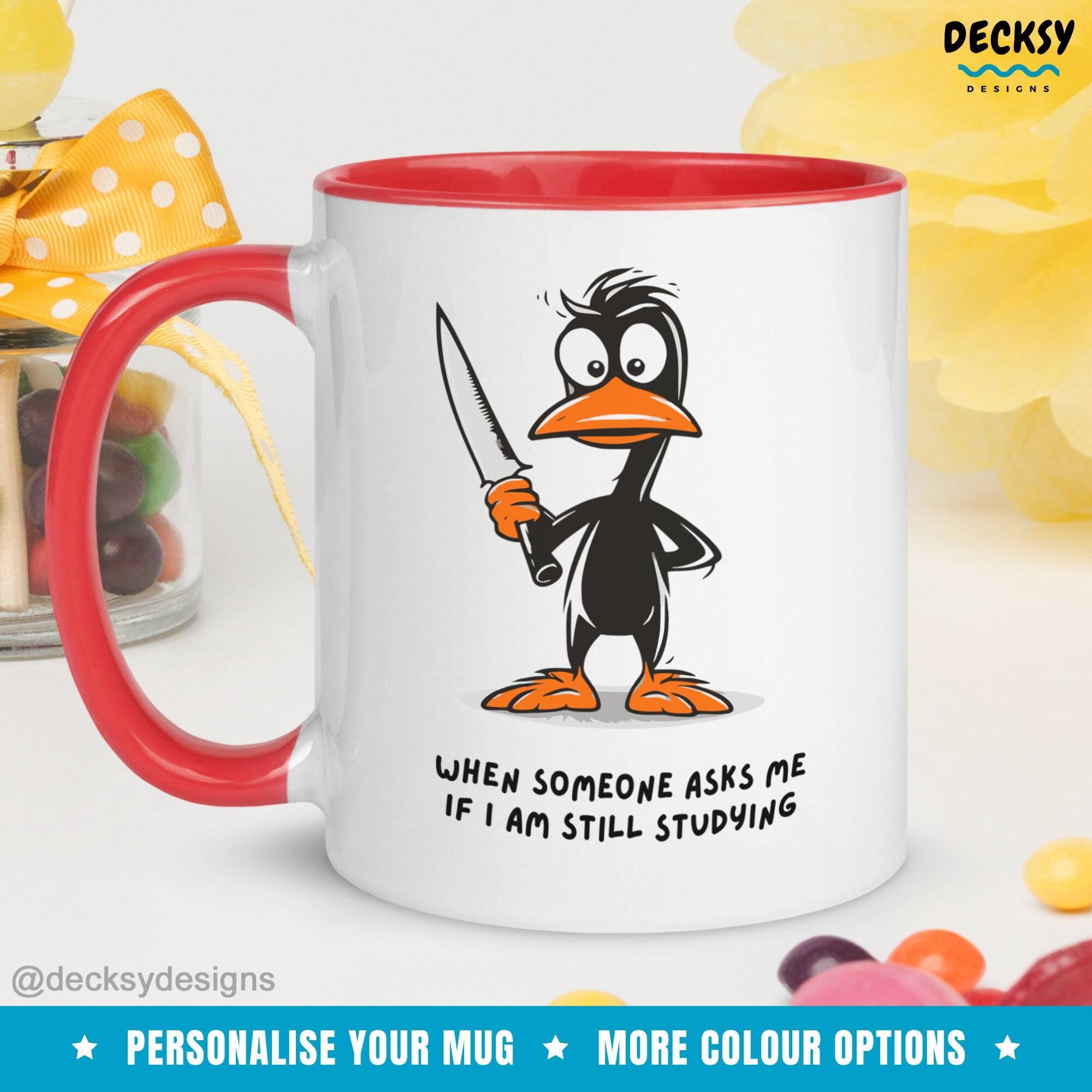 Phd Student Mug, Custom Gift For Doctoral Student, Doctorate Graduation Mug, Personalized Phd Gifts for Her, Funny Phd Candidate Coffee Mug Mugs by DecksyDesigns