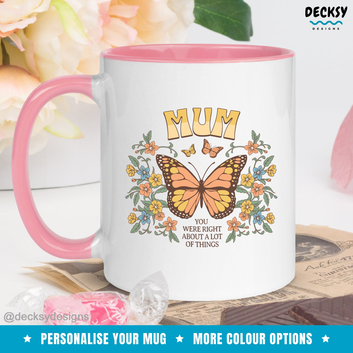 Mothers Day Mug, Custom Gift From Daughter Son, Mom You Were Right Funny Coffee Mug, Mama Birthday Gift From Son In Law, Best Mom Ever Gift Mugs by DecksyDesigns