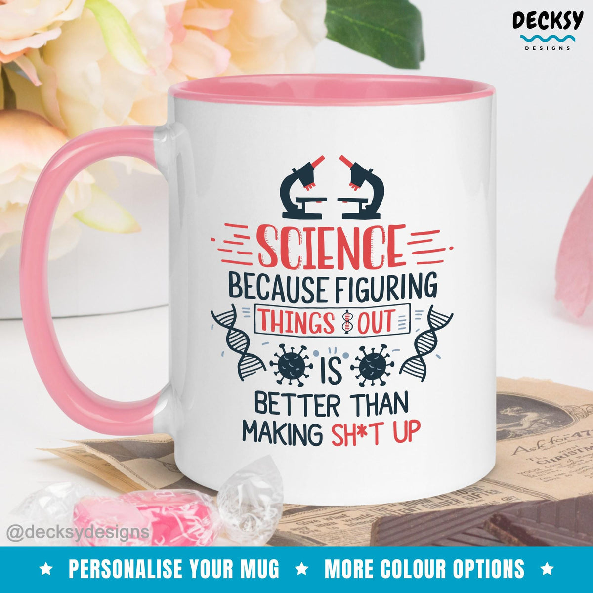 Funny Science Mug, Science Teacher Gift, Chemistry Mug, Stem Student Gift, Biology Coffee Mug, Physics Teacher Mug, Gift For Scientist Mugs by DecksyDesigns