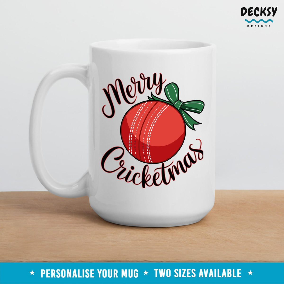 Cricket Christmas Mug, Custom Cricketer Gift, Gift For Husband, Cricket Lover Family Mug, Funny Cricket Player Dad Gift, Cricket Coach Gift Mugs by DecksyDesigns