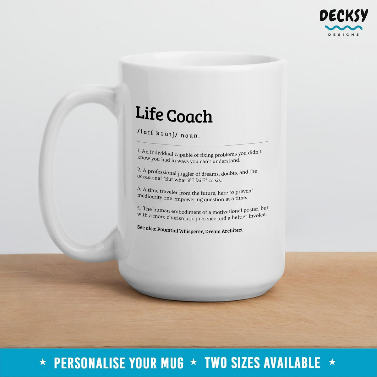 Life Coach Mug, Gift For Life Coach, Funny Life Coach Present, Personalised Life Coach Thank You Gift Idea, Custom Life Coach Mentor Gift