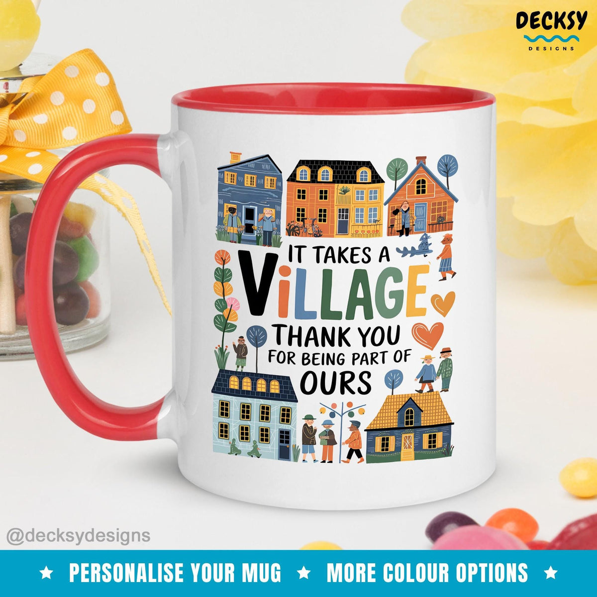 Gift for Mum and Dad, Mug For Grandparents, New Baby Coffee Mug, Custom Babysitter Gift, Childcare Gift, Personalized Daycare Teacher Mug Mugs by DecksyDesigns