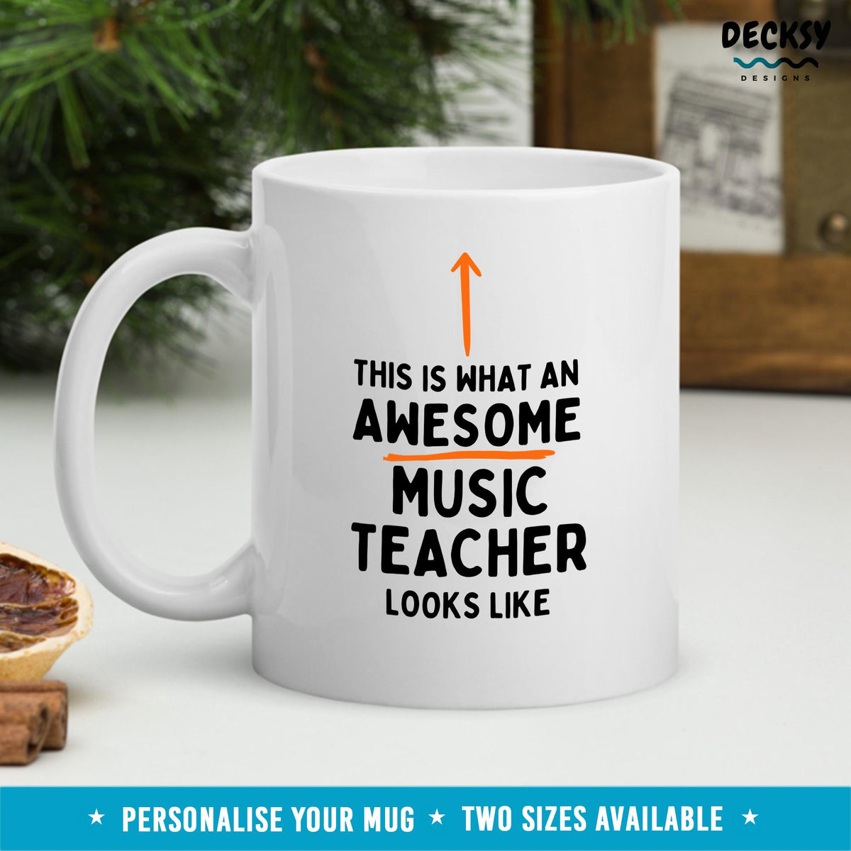 Music Teacher Mug, Custom Best Music Teacher Gift, School Band Teacher Gift, Choir Teacher Gift, Orchestra Teacher, Teacher Appreciation Mugs by DecksyDesigns