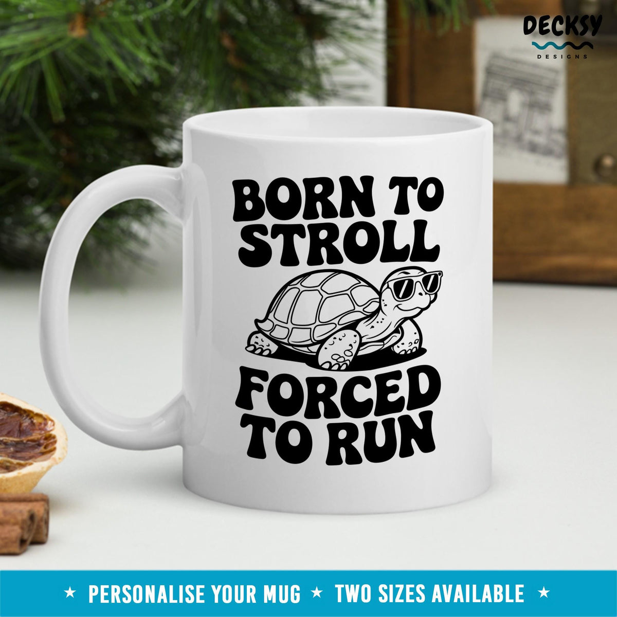 Turtle Coffee Mug: Personalized Tortoise Lover Gift Mugs by DecksyDesigns