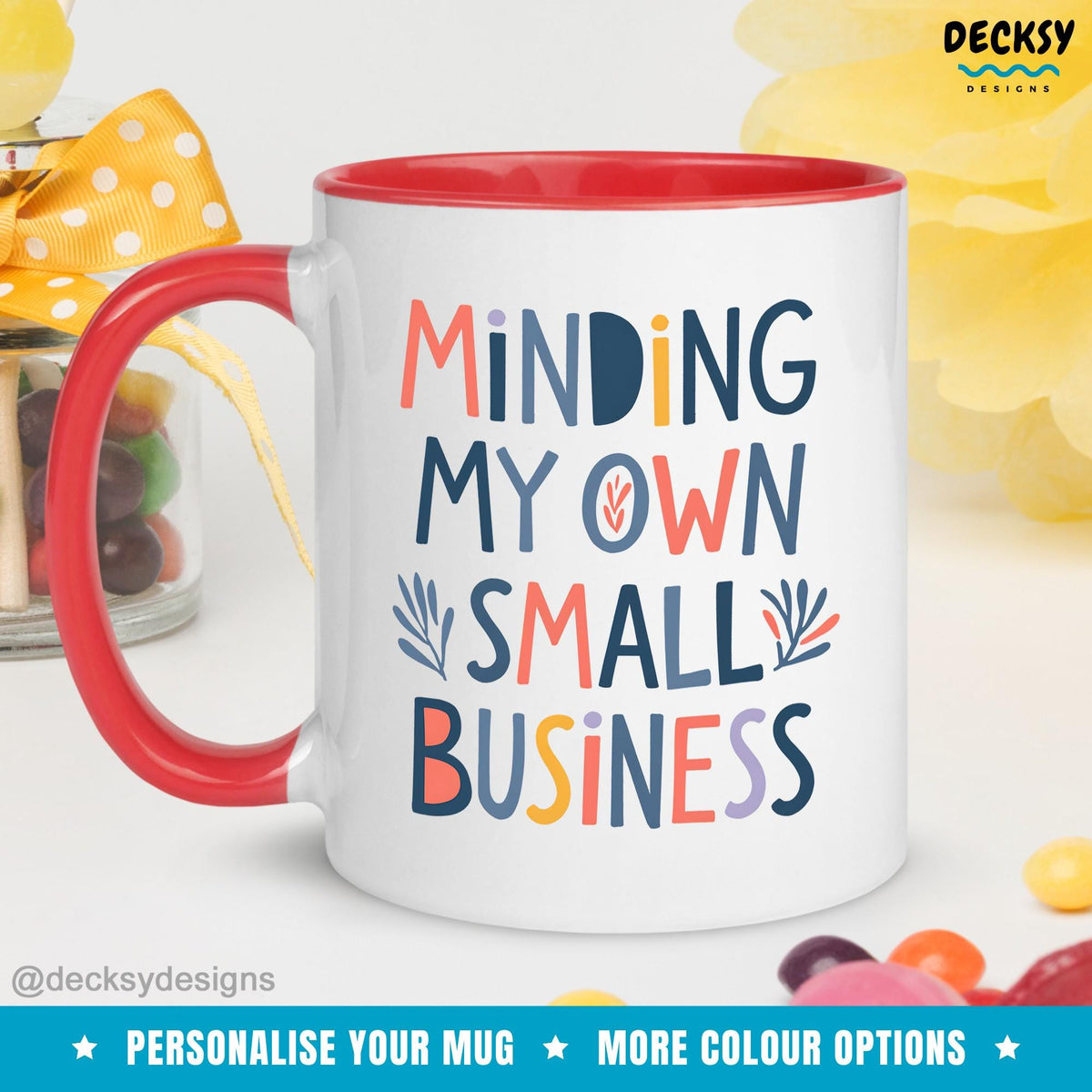 Small Business Owner Mug, Entrepreneur Mug, Custom Boss Lady Mug, Personalized Gift, Funny Side Hustle Mug, New Business Grand Opening Gift Mugs by DecksyDesigns