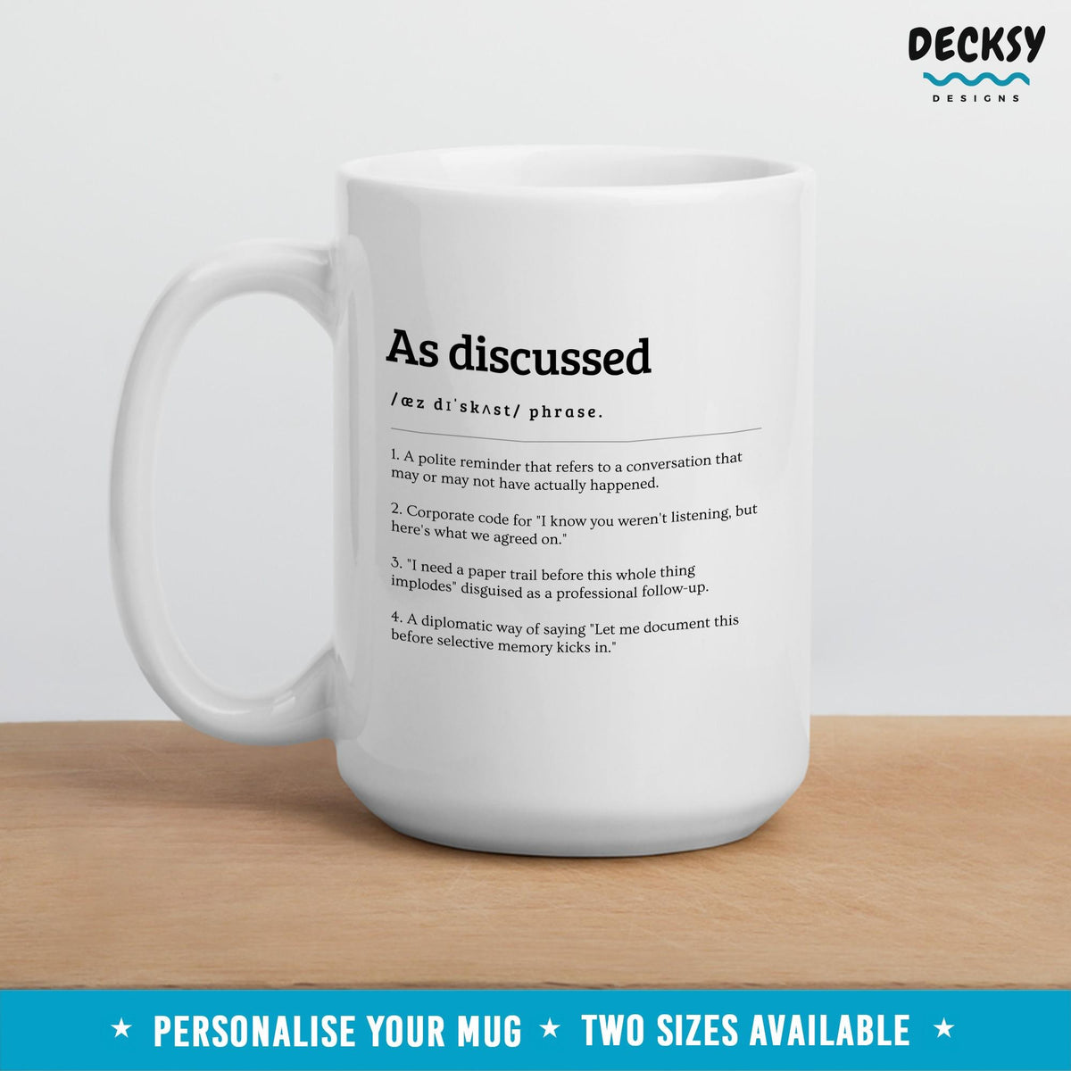 Funny Office Mug, Custom Gift For Coworkers, Work Humour Mug, Office Gag Joke Gift, Sarcastic Supervisor Coffee Mug, Personalized Boss Mug Mugs by DecksyDesigns