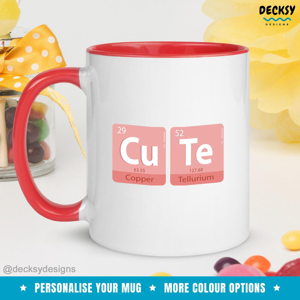 Cute Chemistry Mug, Funny Science Mug, Gifts For Scientists, Custom Chemistry Mug, Personalized Mug, Periodic Table Gift, Chemistry Teacher Mugs by DecksyDesigns