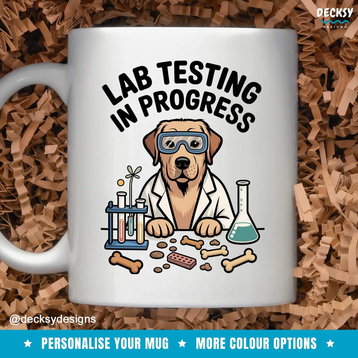Personalized Labrador Coffee Mug - Dog Lover Gift Mugs by DecksyDesigns