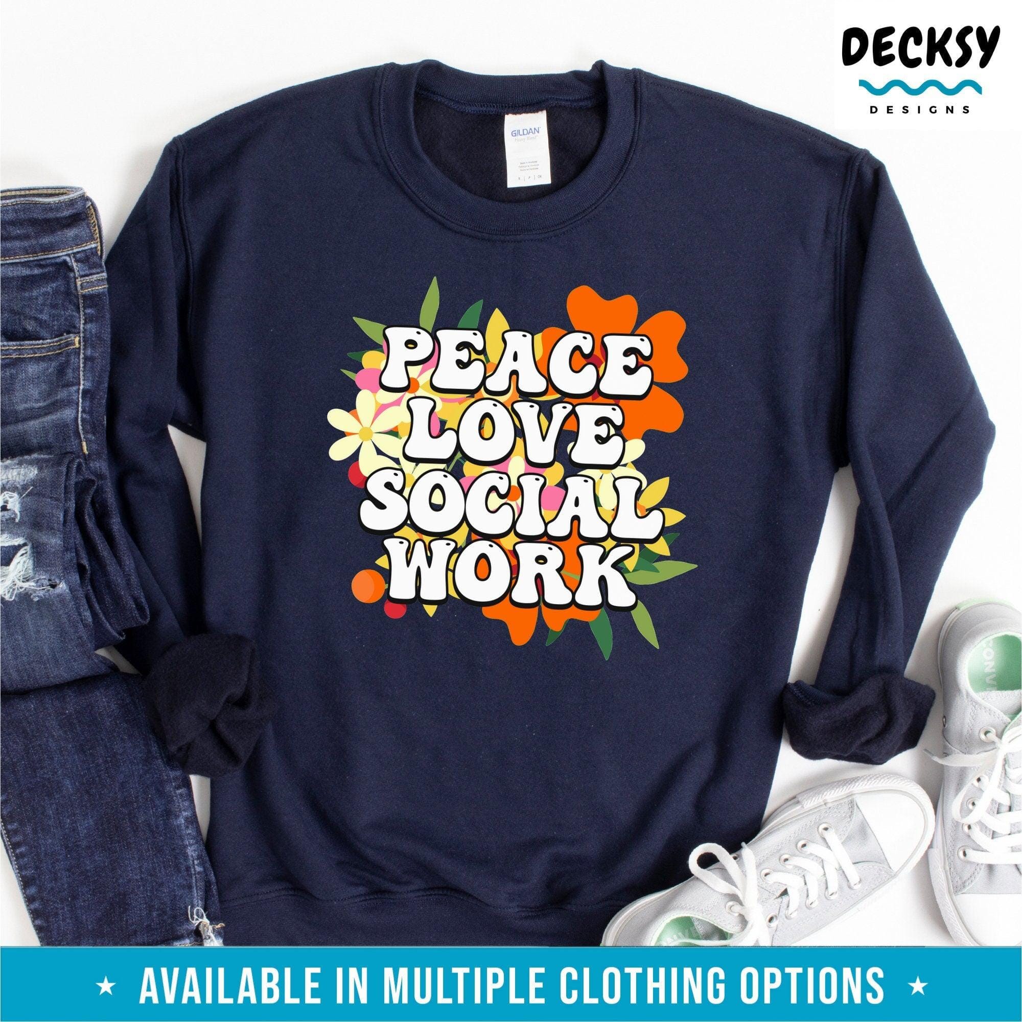 Inspirational Social Work Shirt, Gift For Social Worker-Clothing:Gender-Neutral Adult Clothing:Tops & Tees:T-shirts:Graphic Tees-DecksyDesigns