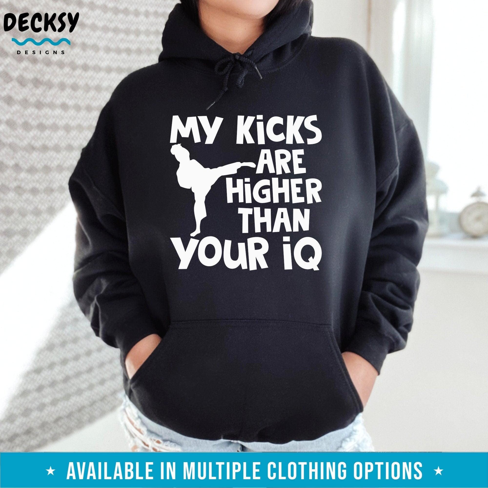 Kickboxing Shirt, Funny Workout Gift-Clothing:Gender-Neutral Adult Clothing:Tops & Tees:T-shirts:Graphic Tees-DecksyDesigns