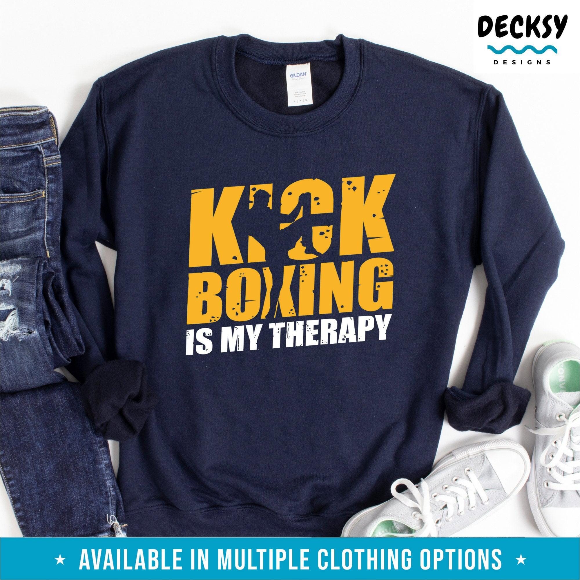 Kickboxing Shirt, Kickboxer Gift-Clothing:Gender-Neutral Adult Clothing:Tops & Tees:T-shirts:Graphic Tees-DecksyDesigns