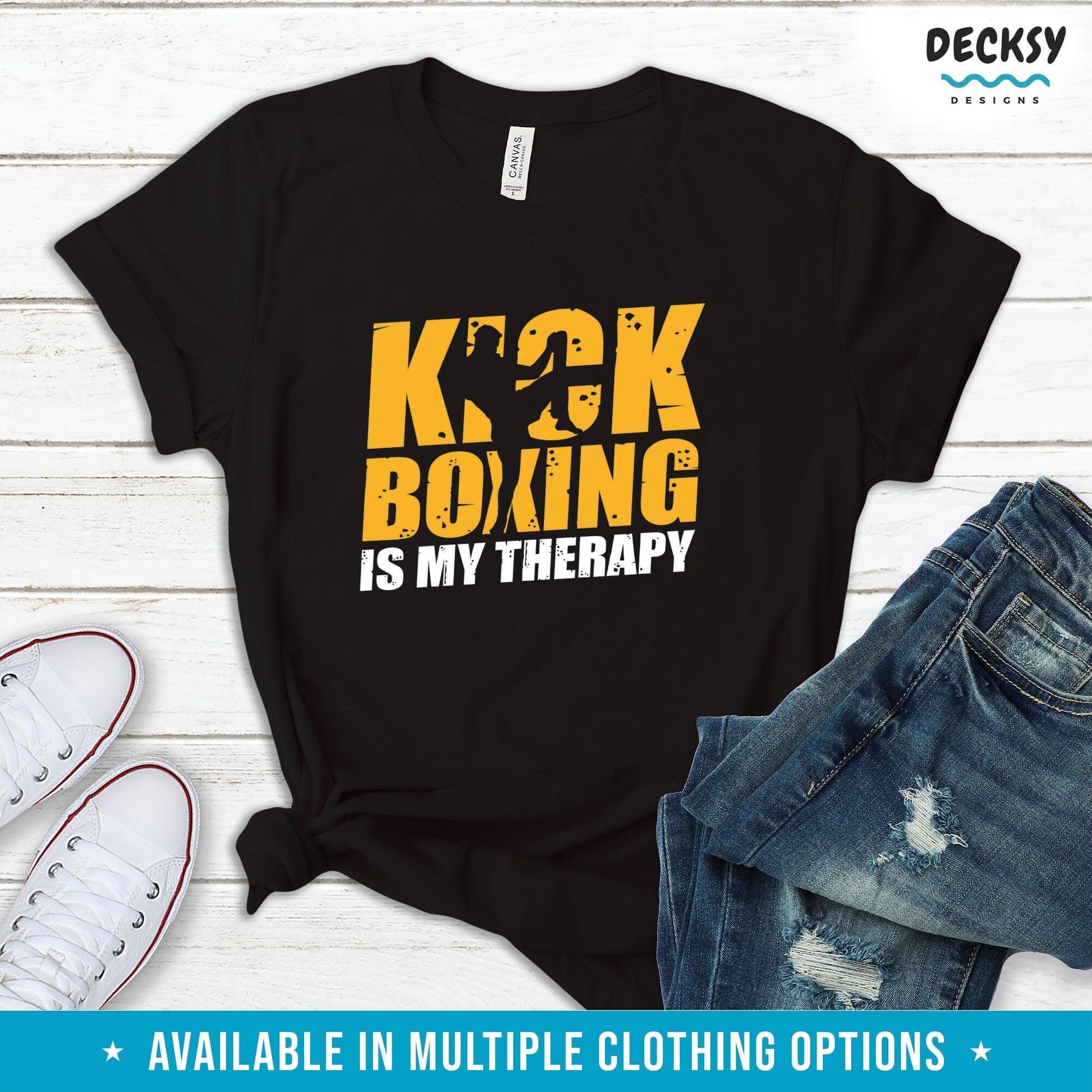 Kickboxing Shirt, Kickboxer Gift-Clothing:Gender-Neutral Adult Clothing:Tops & Tees:T-shirts:Graphic Tees-DecksyDesigns