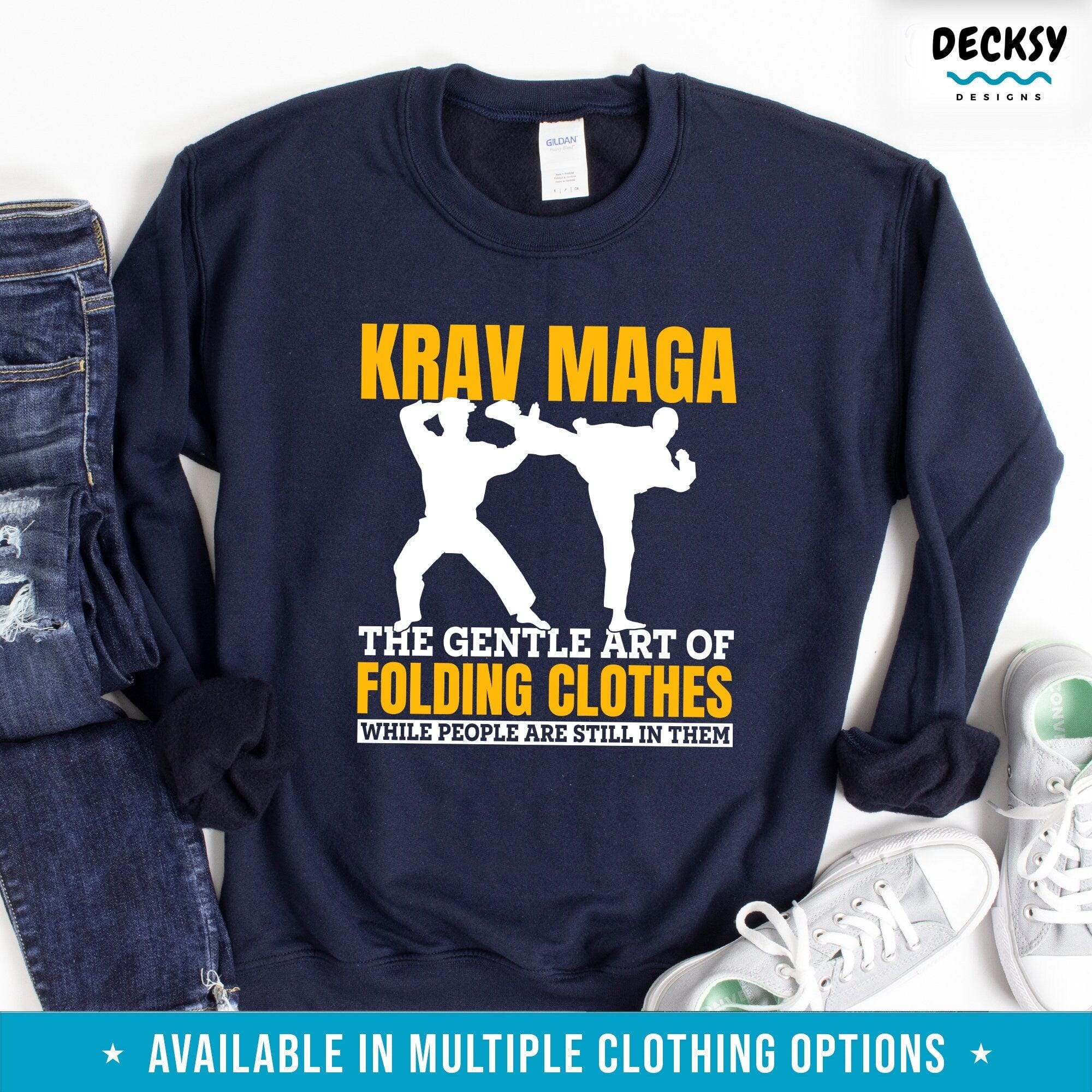 Krav Maga Shirt, Mixed Martial Arts Gift-Clothing:Gender-Neutral Adult Clothing:Tops & Tees:T-shirts:Graphic Tees-DecksyDesigns