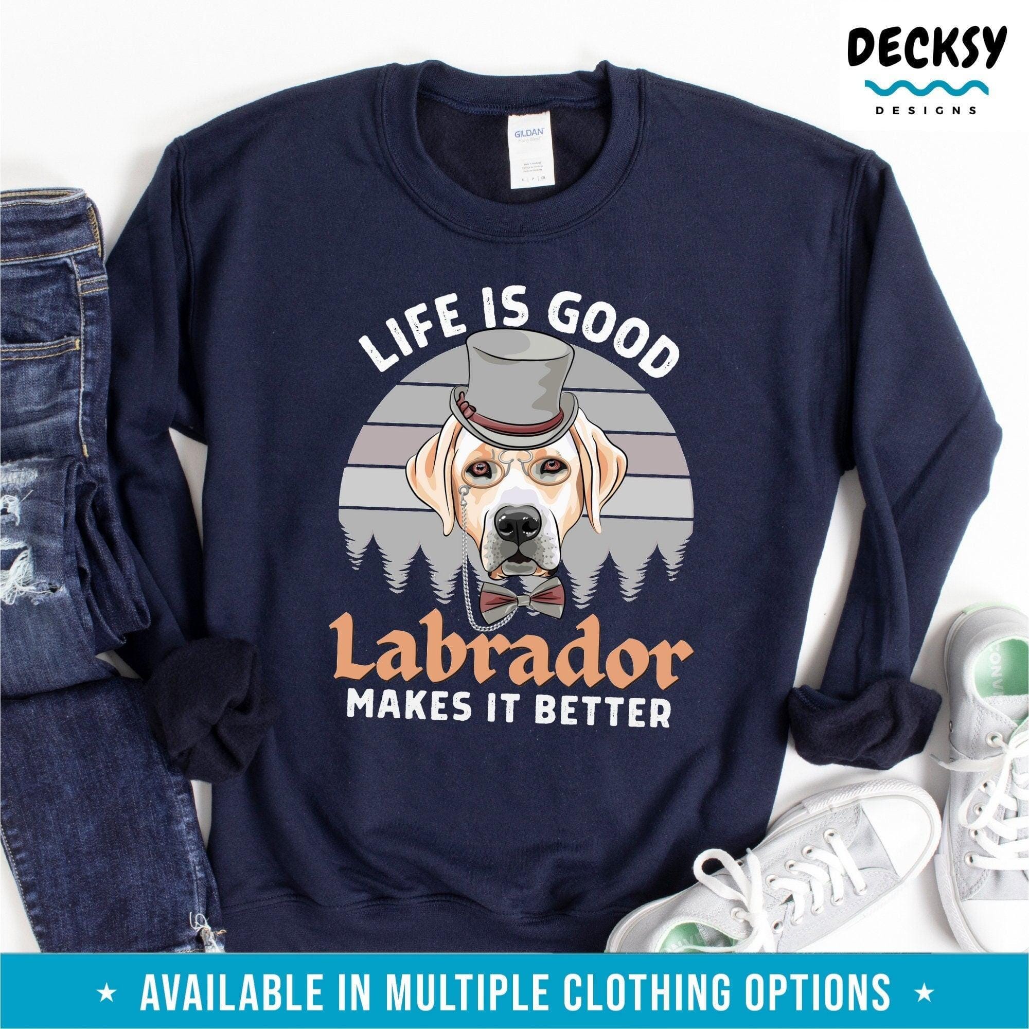 Labrador Shirt, Dog Lover Gift-Clothing:Gender-Neutral Adult Clothing:Tops & Tees:T-shirts:Graphic Tees-DecksyDesigns