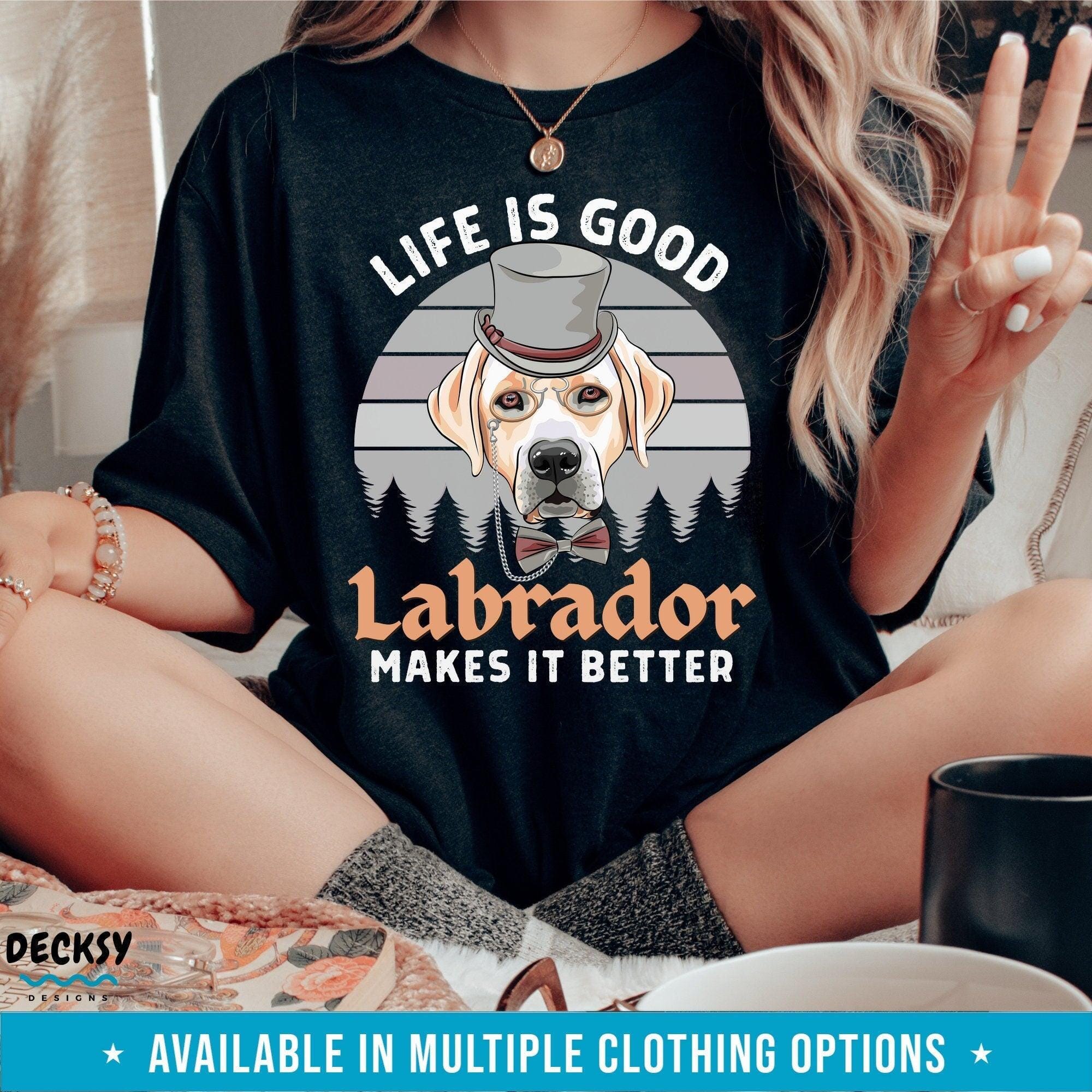 Labrador Shirt, Dog Lover Gift-Clothing:Gender-Neutral Adult Clothing:Tops & Tees:T-shirts:Graphic Tees-DecksyDesigns