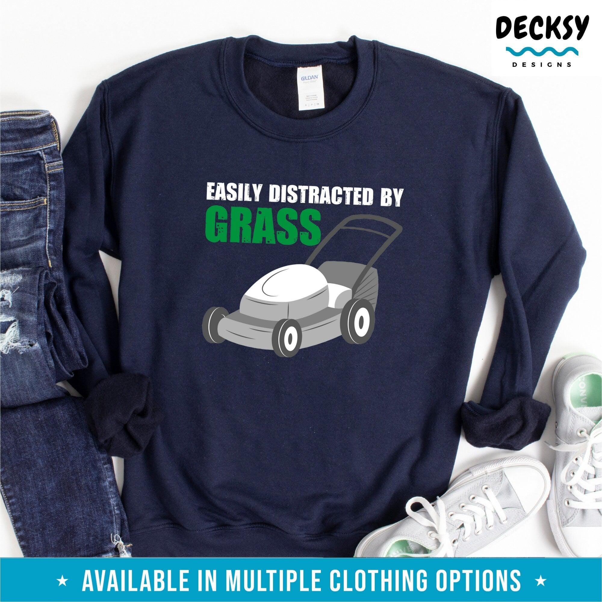 Lawn Mowing Shirt, Gift For Gardener-Clothing:Gender-Neutral Adult Clothing:Tops & Tees:T-shirts:Graphic Tees-DecksyDesigns