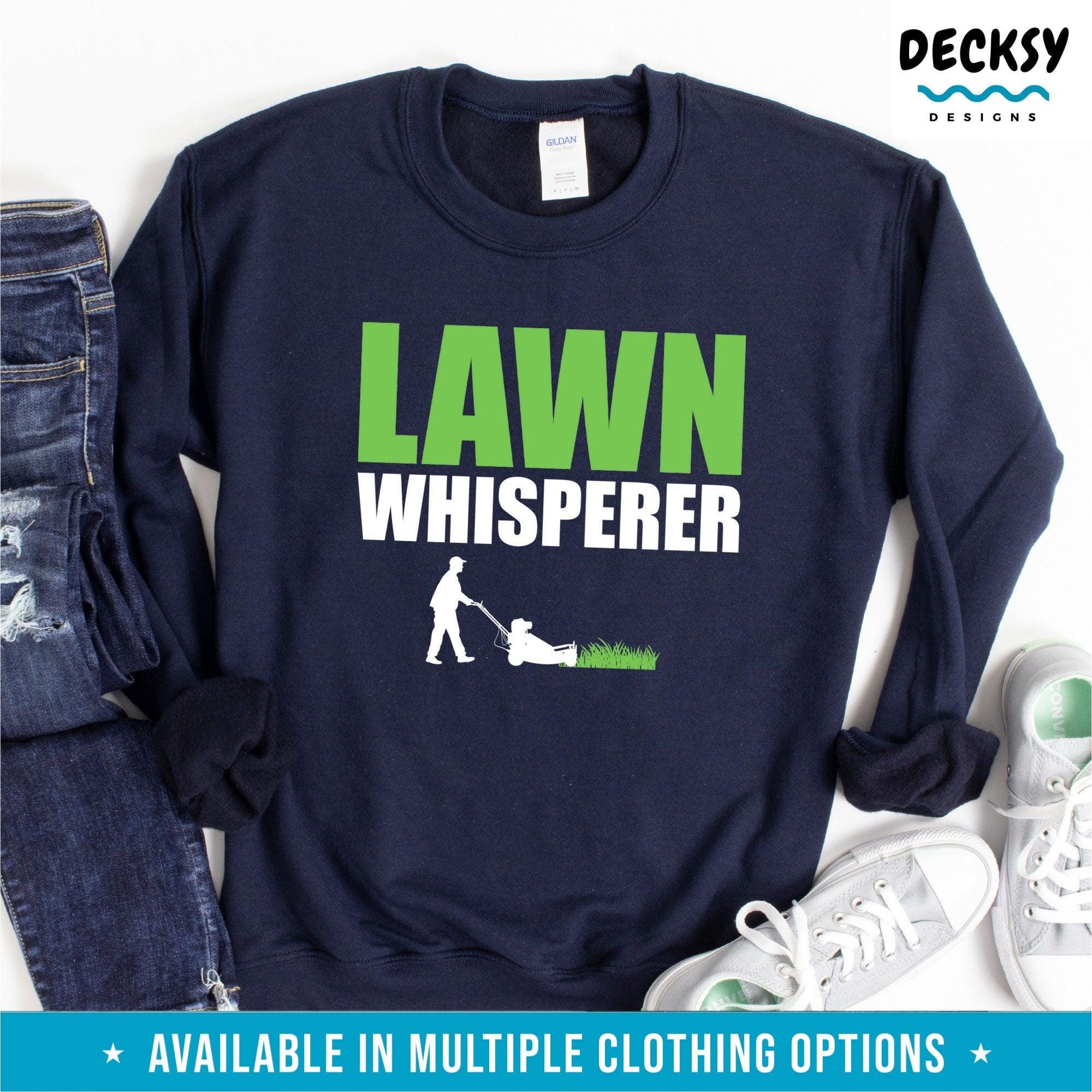 Lawn Mowing T Shirt, Mower Gift-Clothing:Gender-Neutral Adult Clothing:Tops & Tees:T-shirts:Graphic Tees-DecksyDesigns