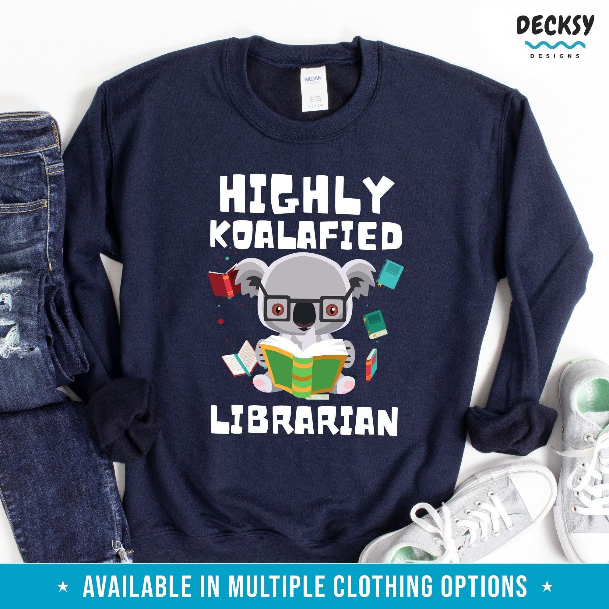 Librarian Tshirt, Gift for Librarian-Clothing:Gender-Neutral Adult Clothing:Tops & Tees:T-shirts:Graphic Tees-DecksyDesigns