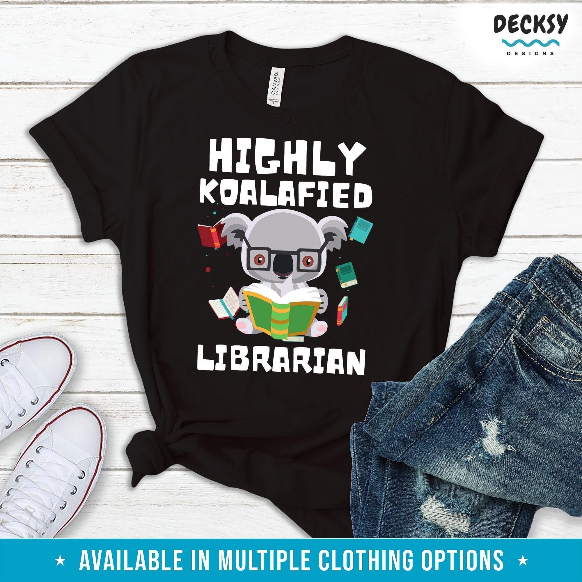Librarian Tshirt, Gift for Librarian-Clothing:Gender-Neutral Adult Clothing:Tops & Tees:T-shirts:Graphic Tees-DecksyDesigns
