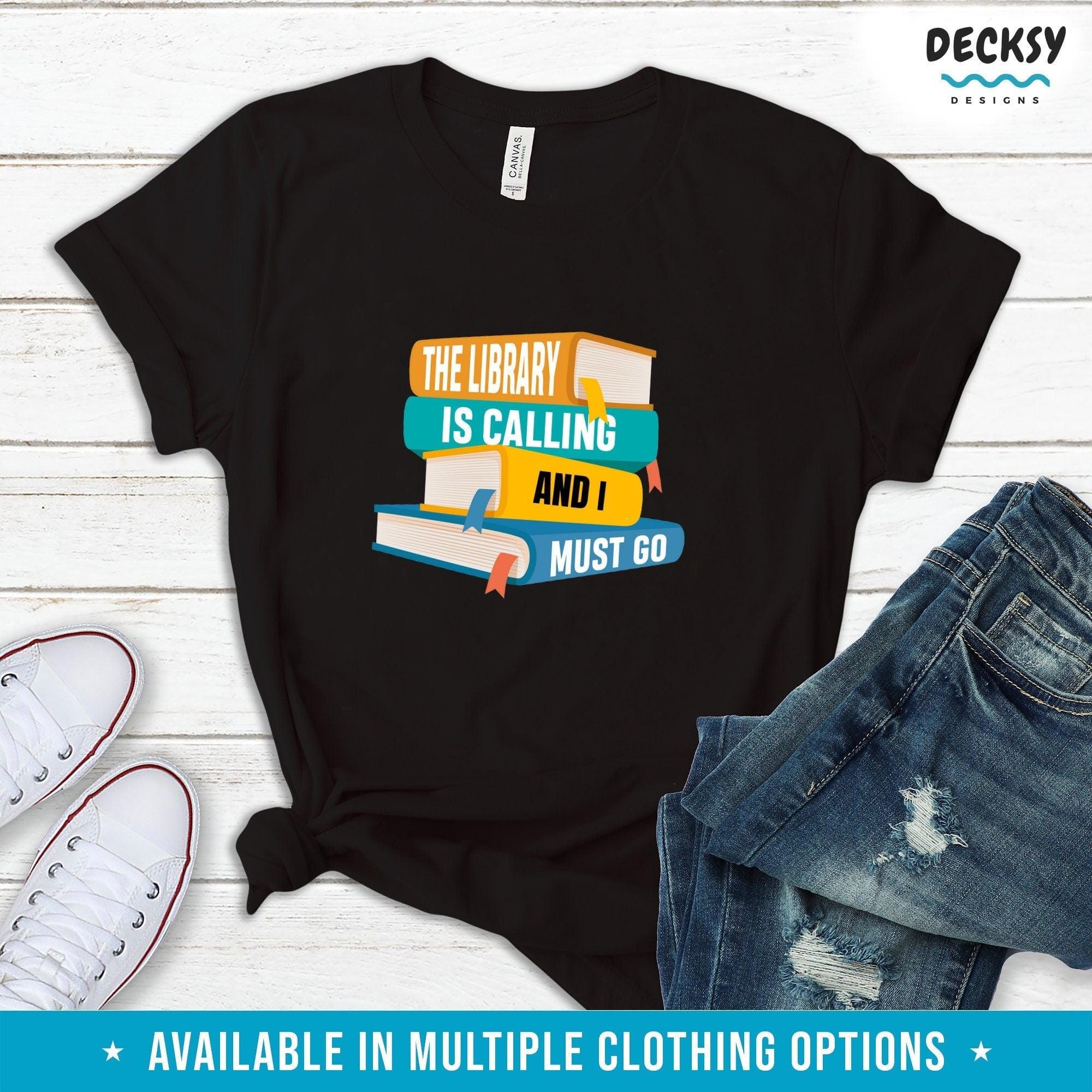 Library Shirt Funny, Reading Club Gift-Clothing:Gender-Neutral Adult Clothing:Tops & Tees:T-shirts:Graphic Tees-DecksyDesigns